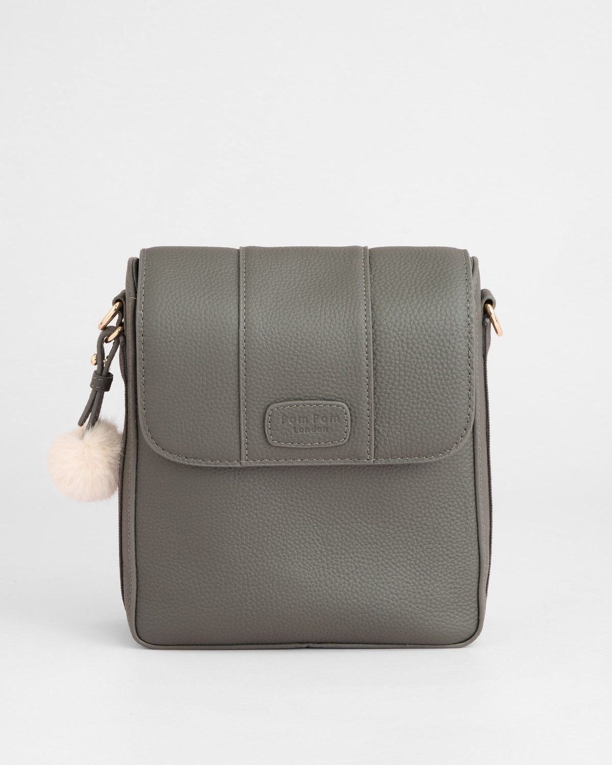 Pom Pom London Portman Bag Volcano Grey