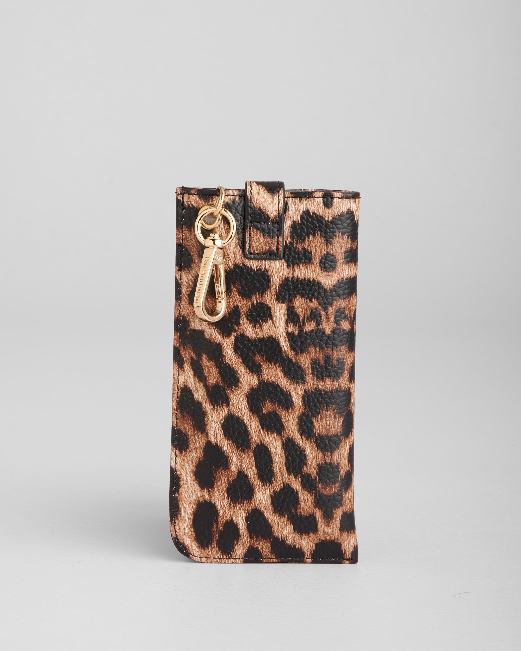 Grosvenor Glasses Case Leopard Print Maple
