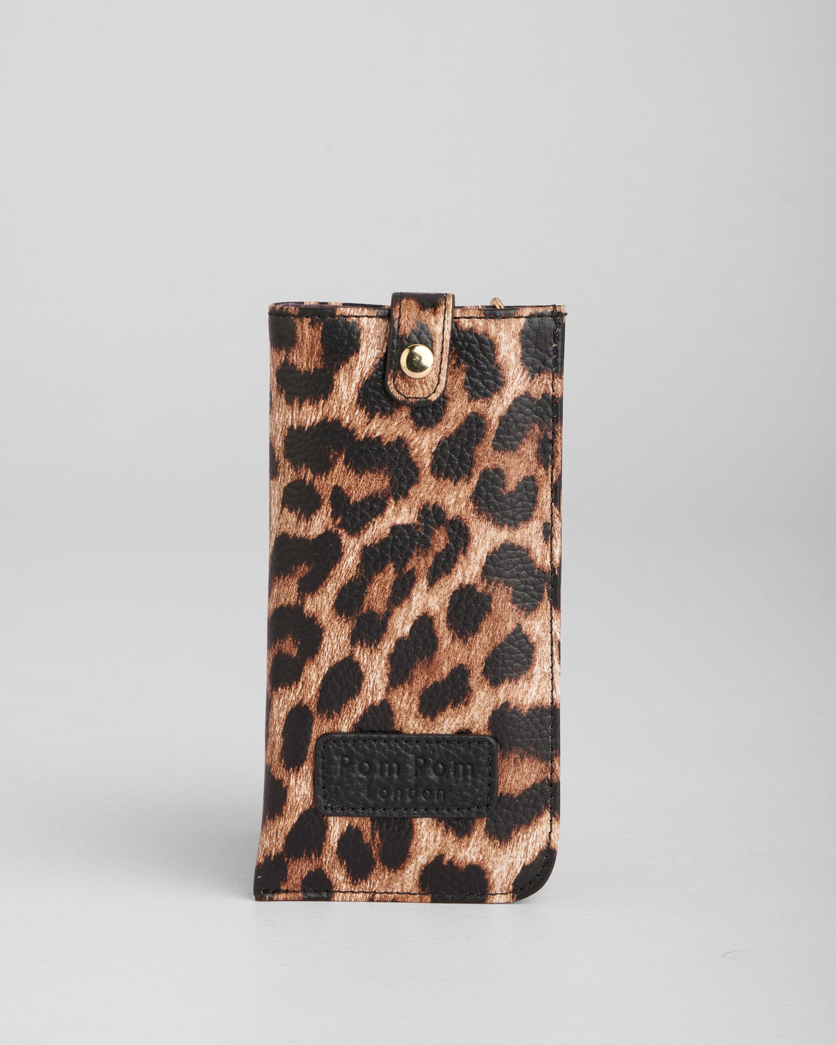 Grosvenor Glasses Case Leopard Print Black