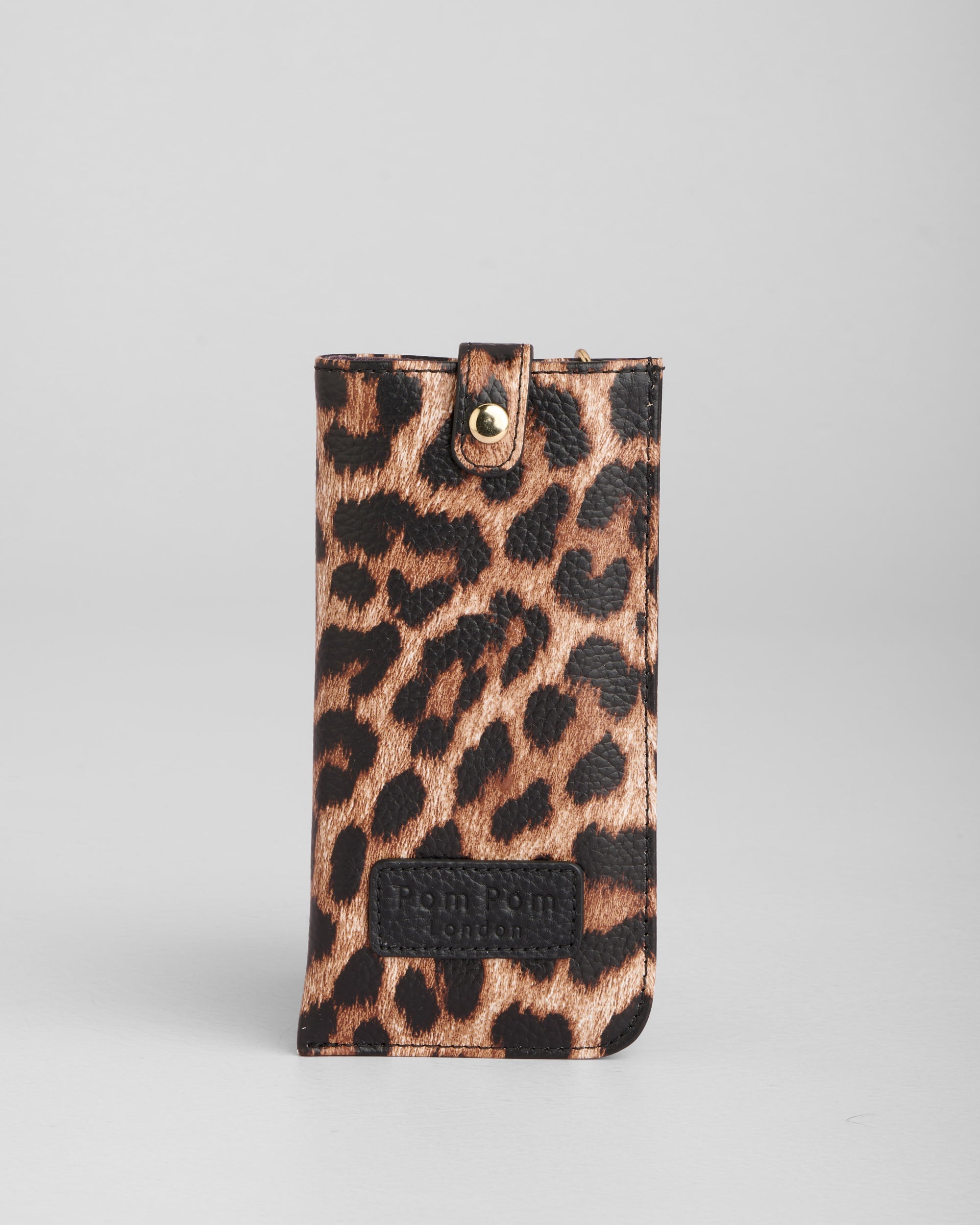 Grosvenor Glasses Case Leopard Print Black