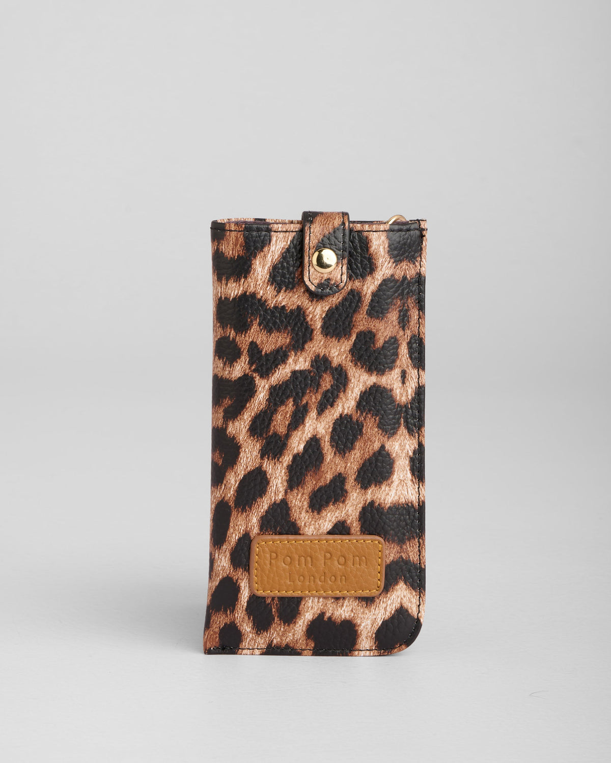 Grosvenor Glasses Case Leopard Print Maple