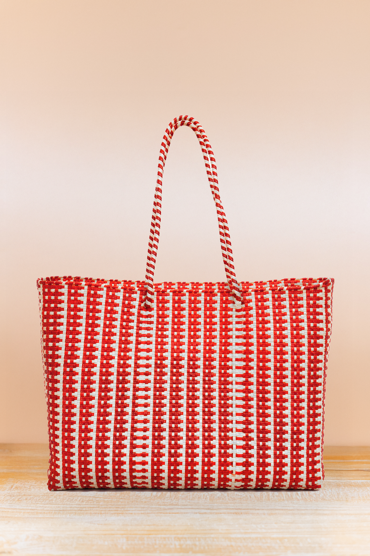 Lola Tote - Collegiate - Red/White