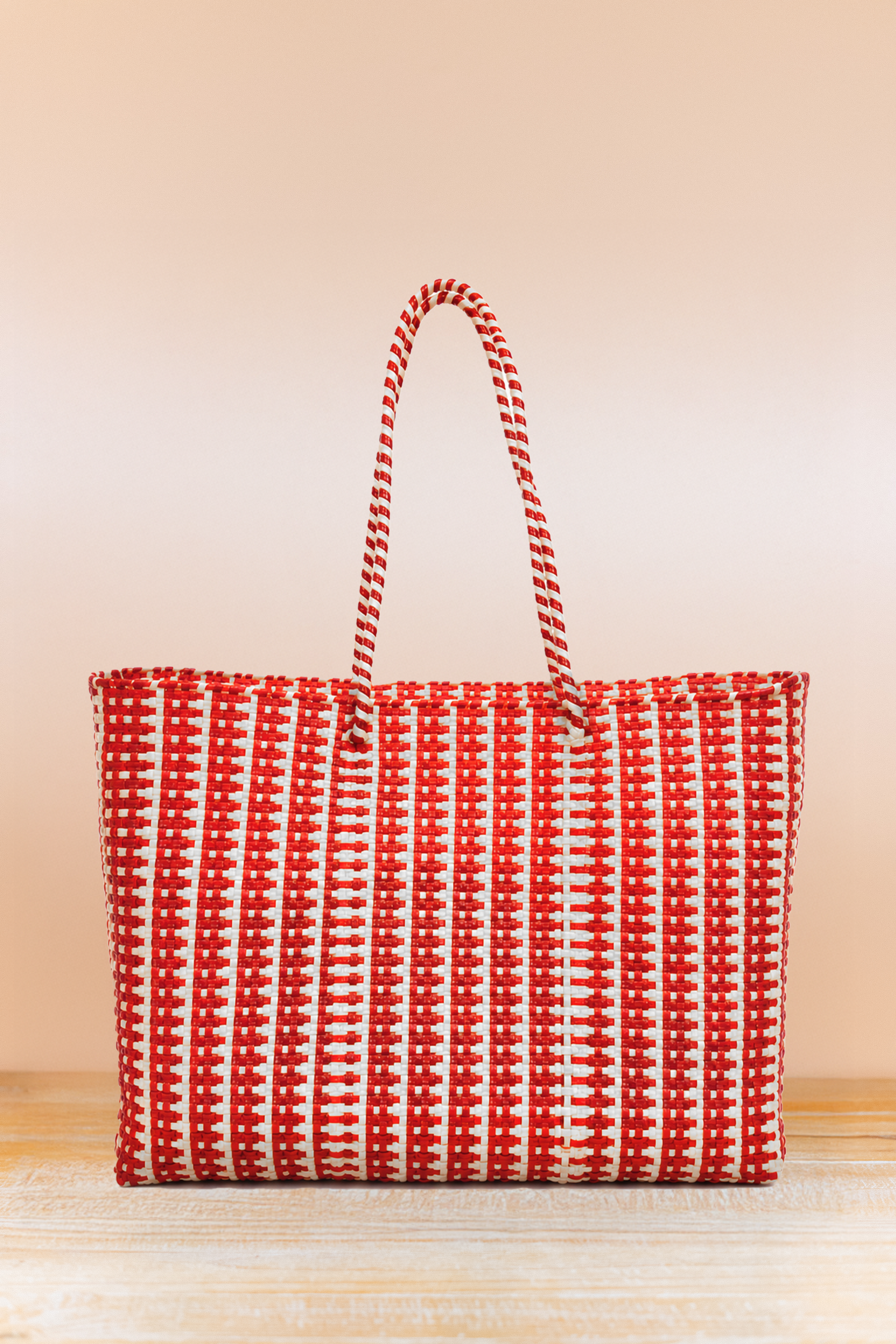 Lola Tote - Collegiate - Red/White