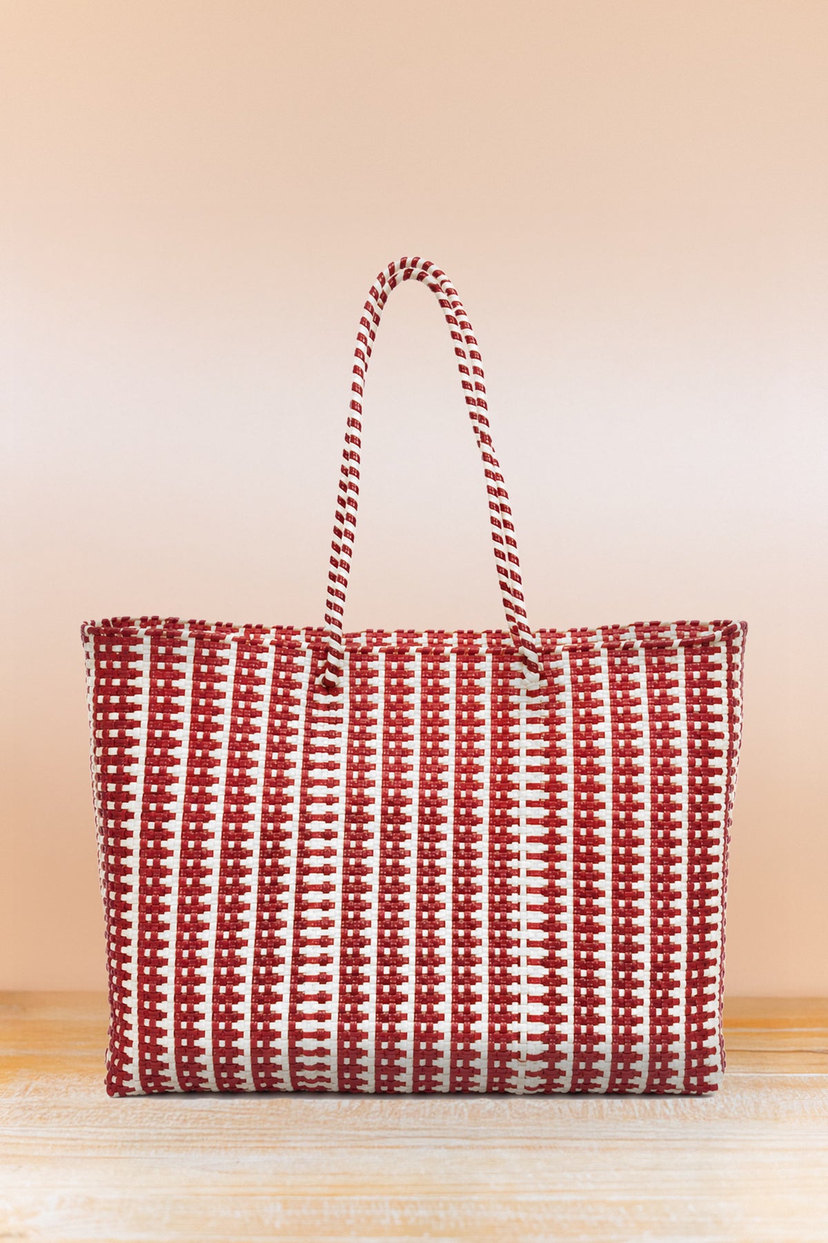 Lola Tote - Collegiate - Wine/White