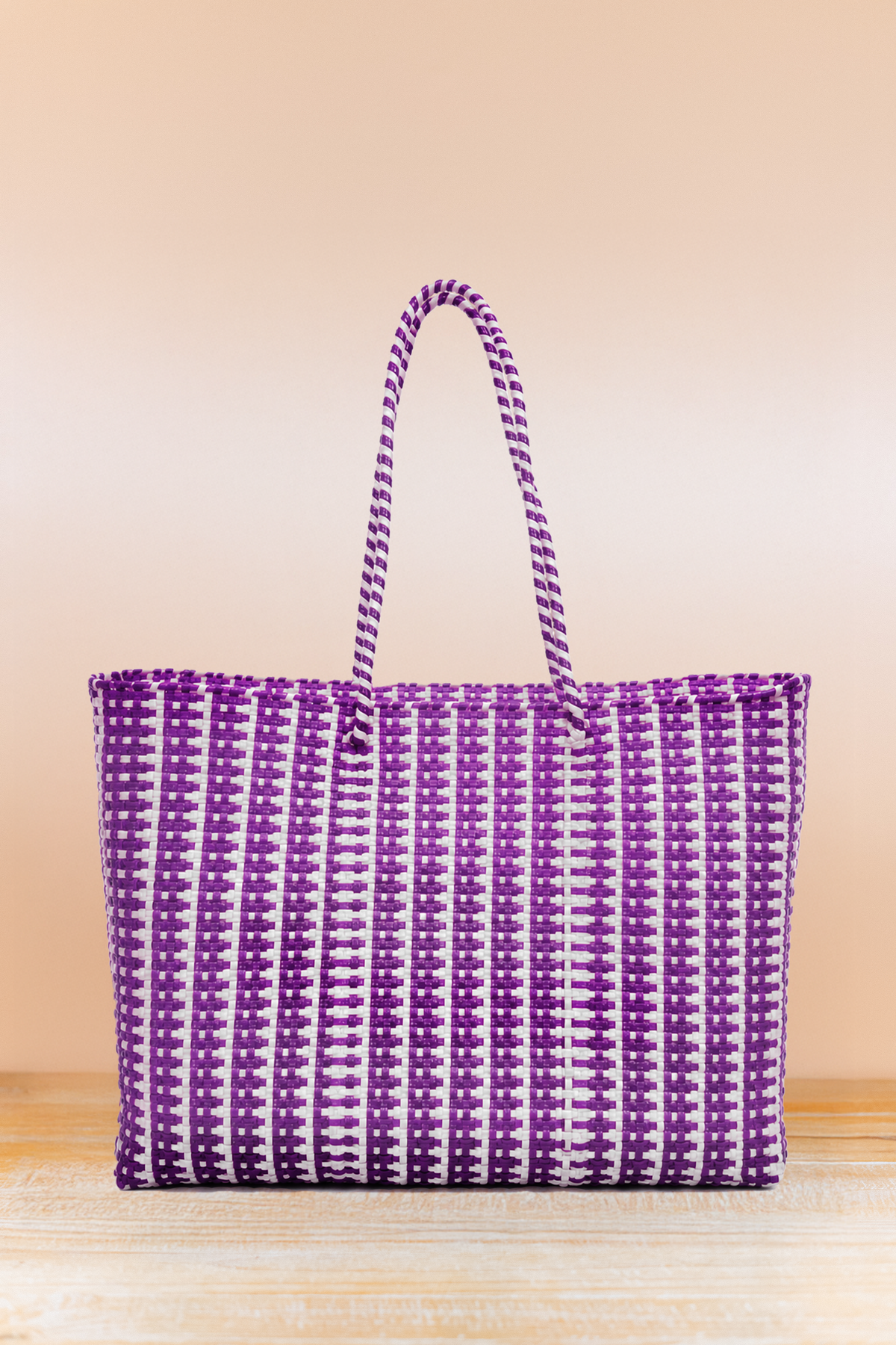 Lola Tote - Collegiate - Grape/White