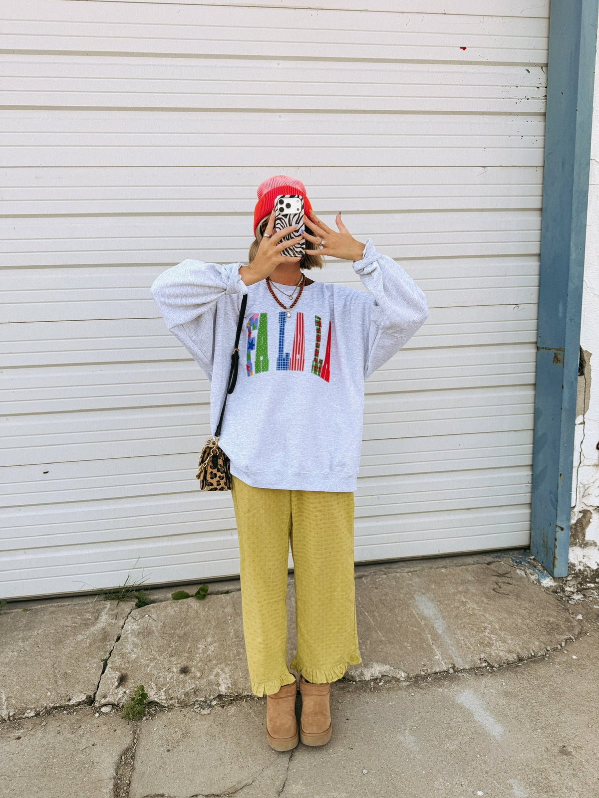 Fa La La Sweatshirt - Ash