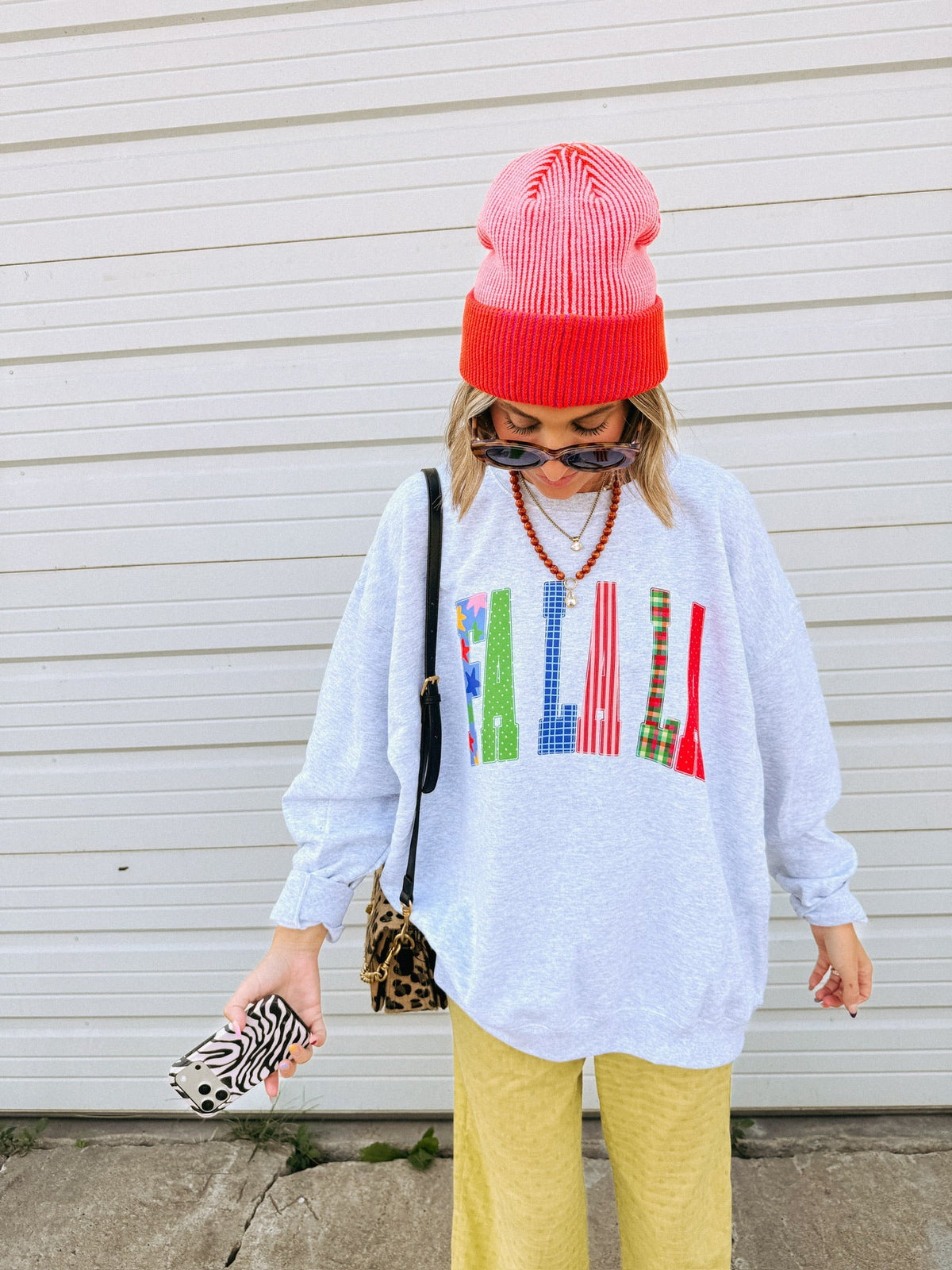 Fa La La Sweatshirt - Ash