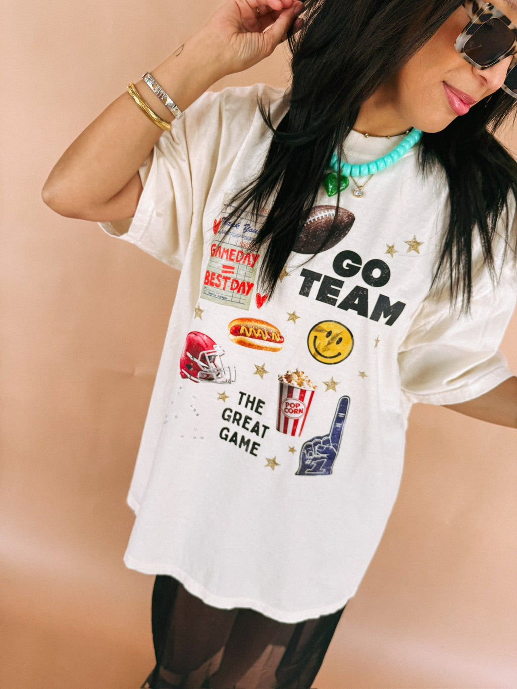 The Great Game Collage Graphic Tee - Ivory
