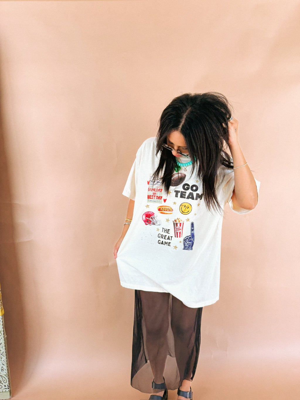 The Great Game Collage Graphic Tee - Ivory