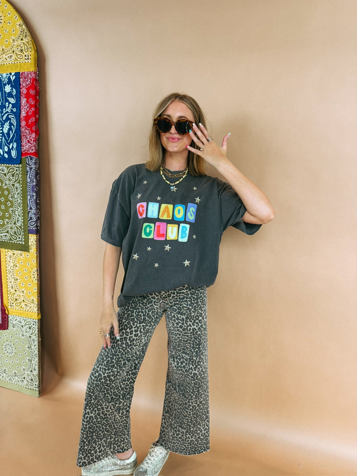 Choas Club Graphic Tee - Charcoal