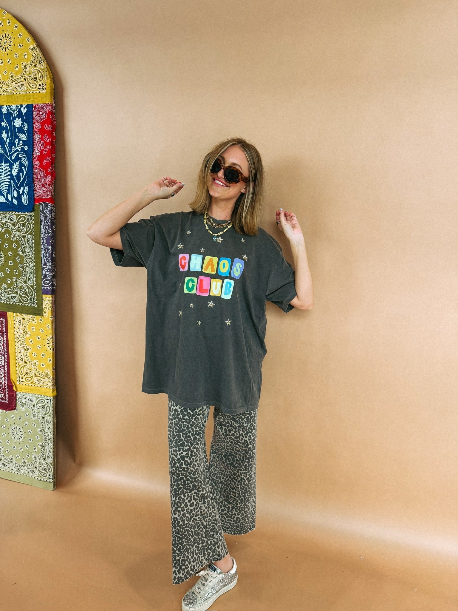 Chaos Club Graphic Tee - Charcoal