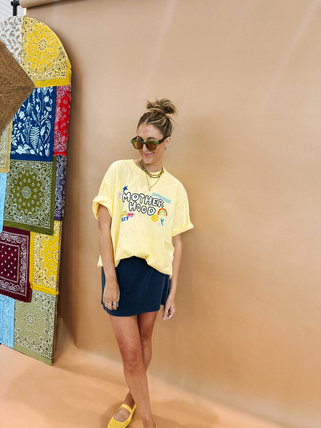 All Things Motherhood Graphic Tee - Butter Yellow