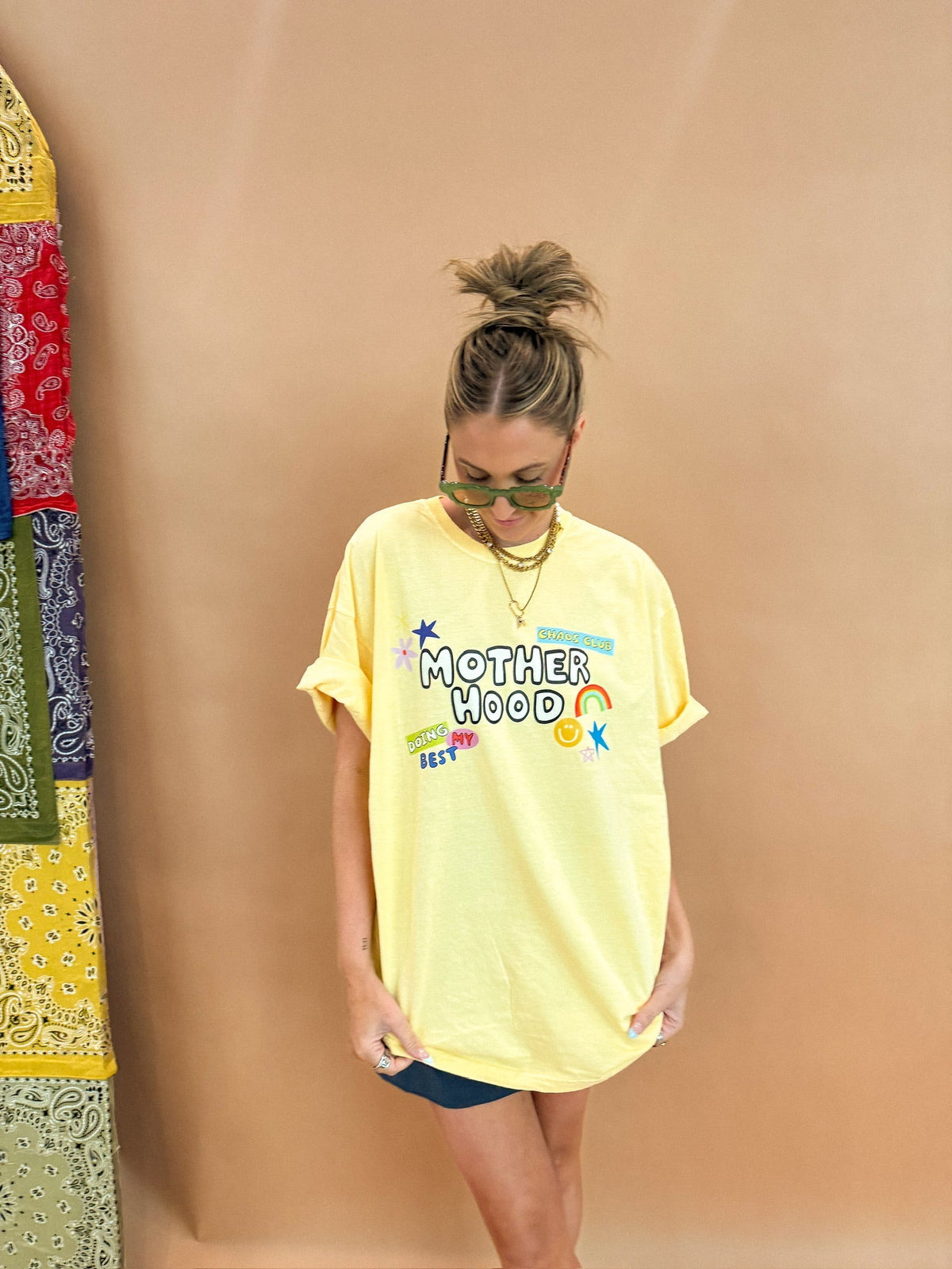 All Things Motherhood Graphic Tee - Butter Yellow