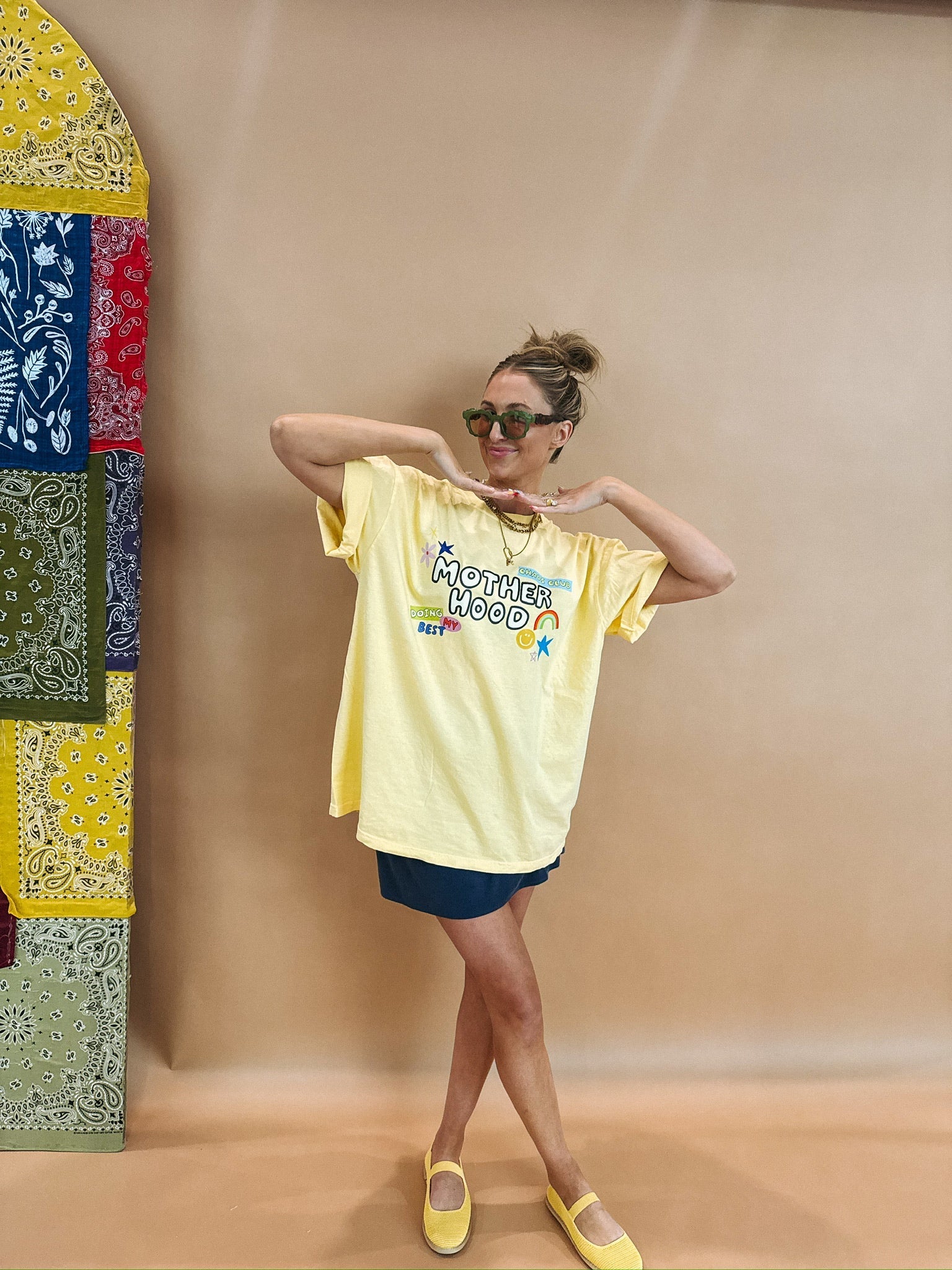 All Things Motherhood Graphic Tee - Butter Yellow