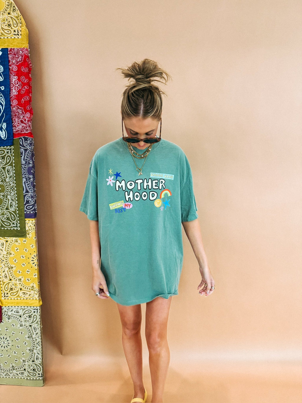All Things Motherhood Graphic Tee - Green