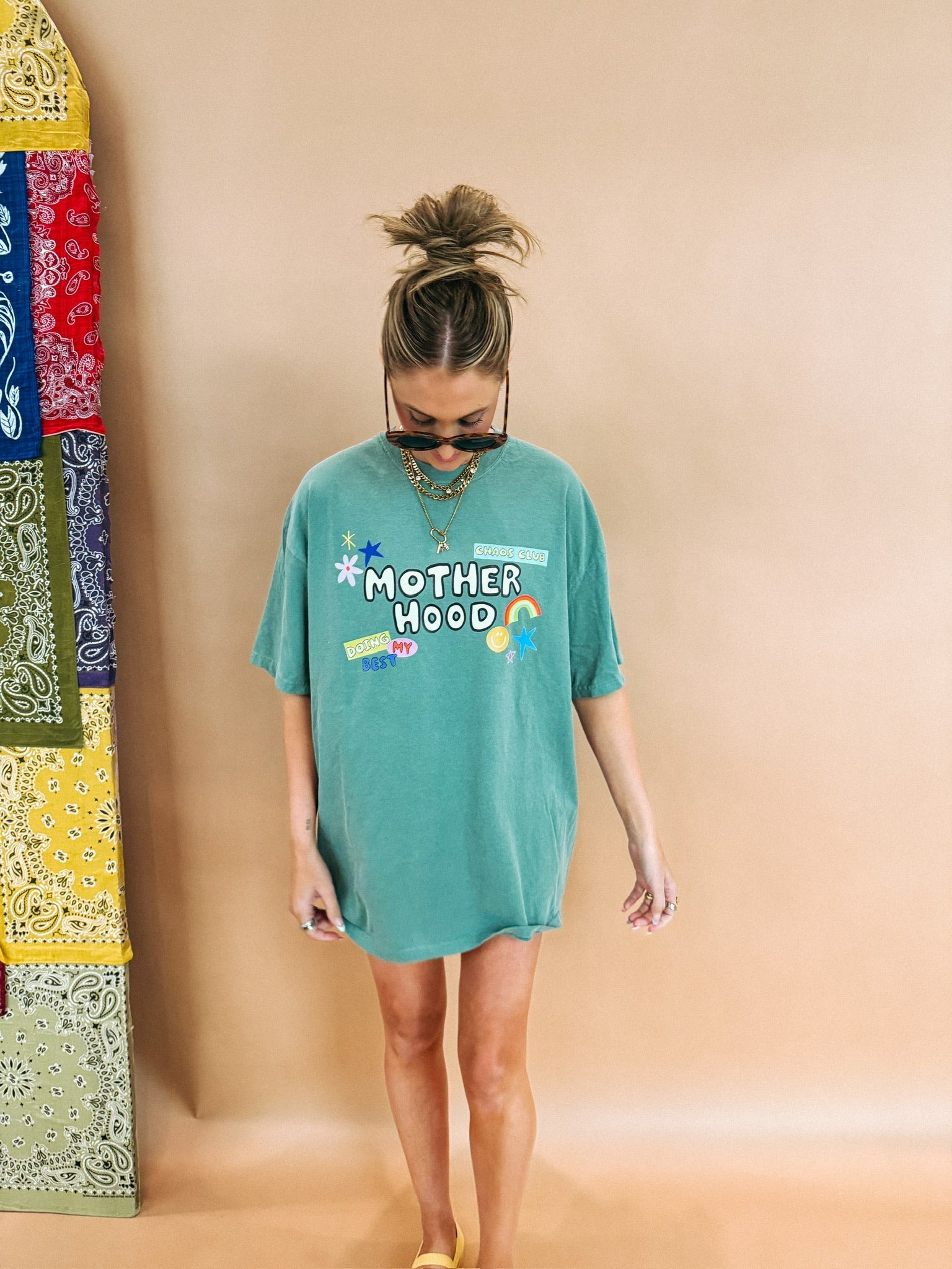 All Things Motherhood Graphic Tee - Green
