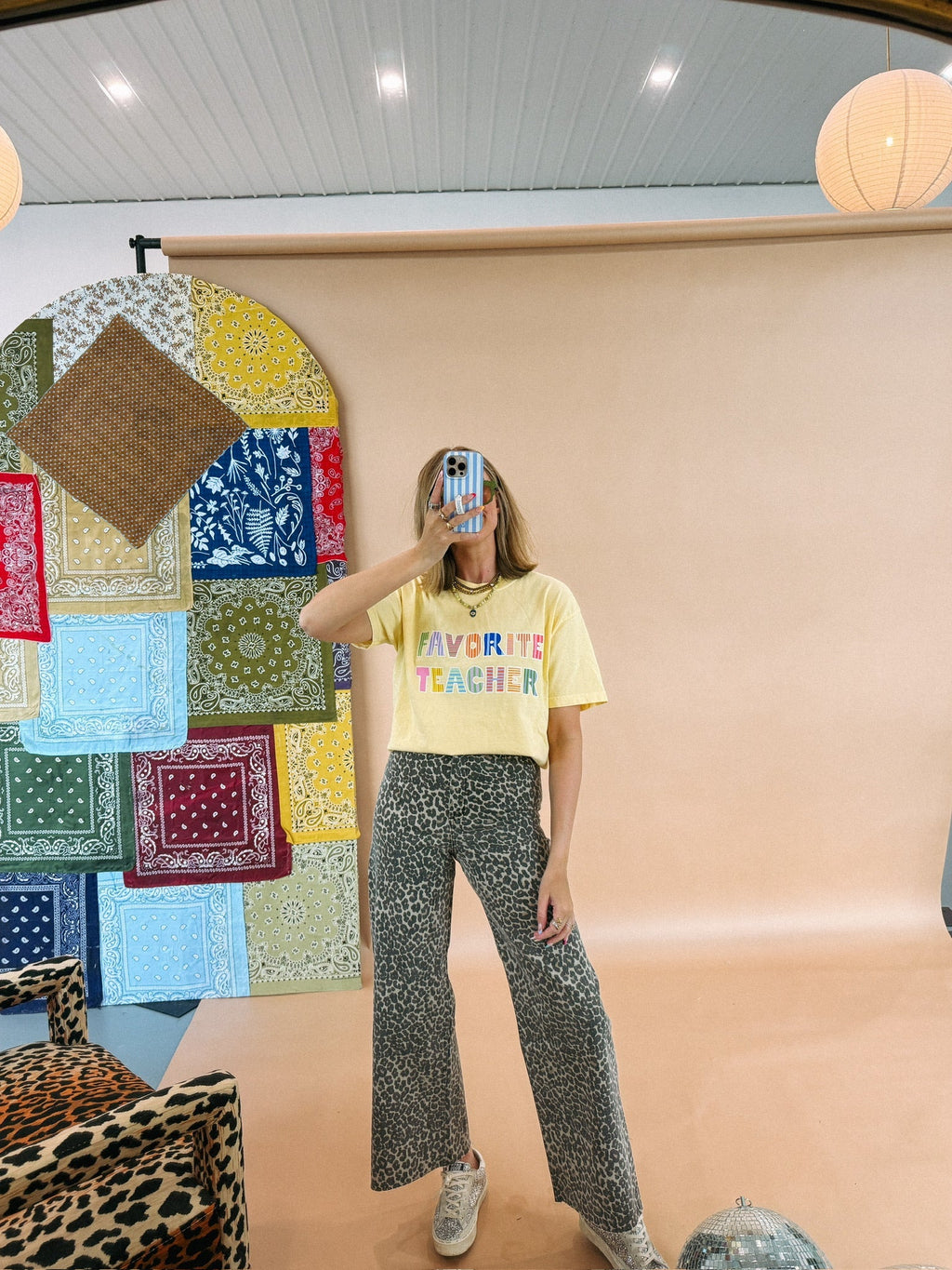 Favorite Teacher Graphic Tee - Yellow