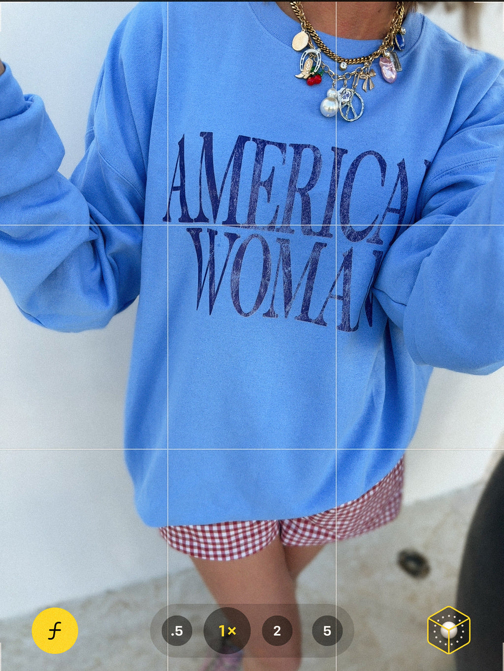 American Woman Sweatshirt - Hanes / Blue