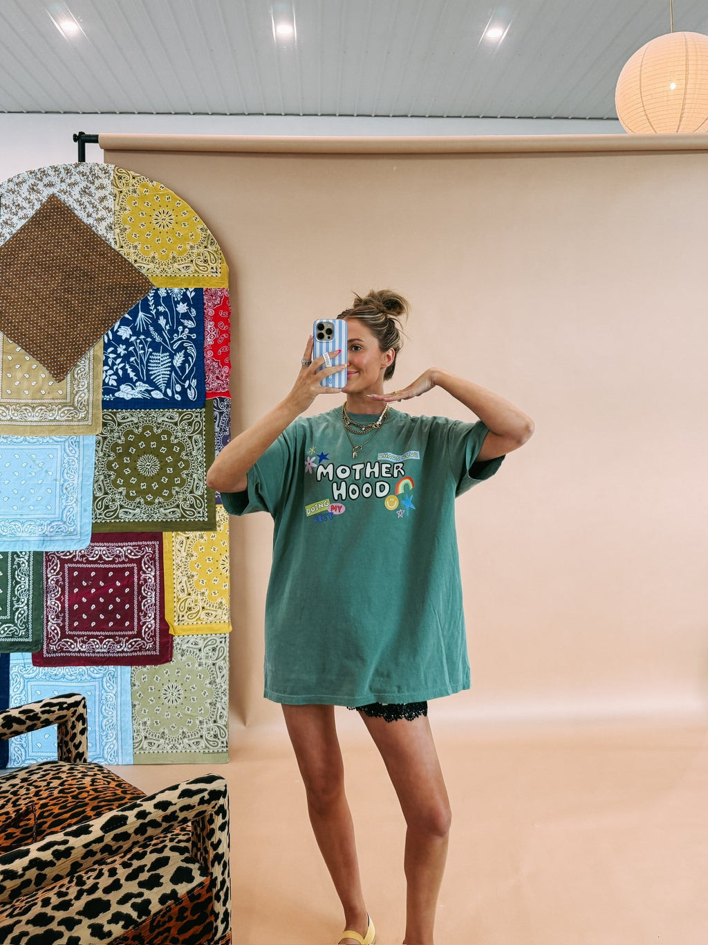 All Things Motherhood Graphic Tee - Green
