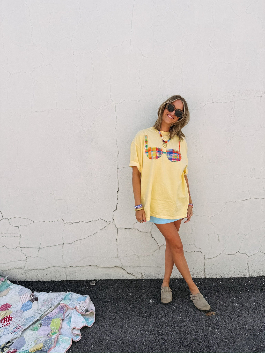 Bikini Graphic Tee - Yellow / Multi