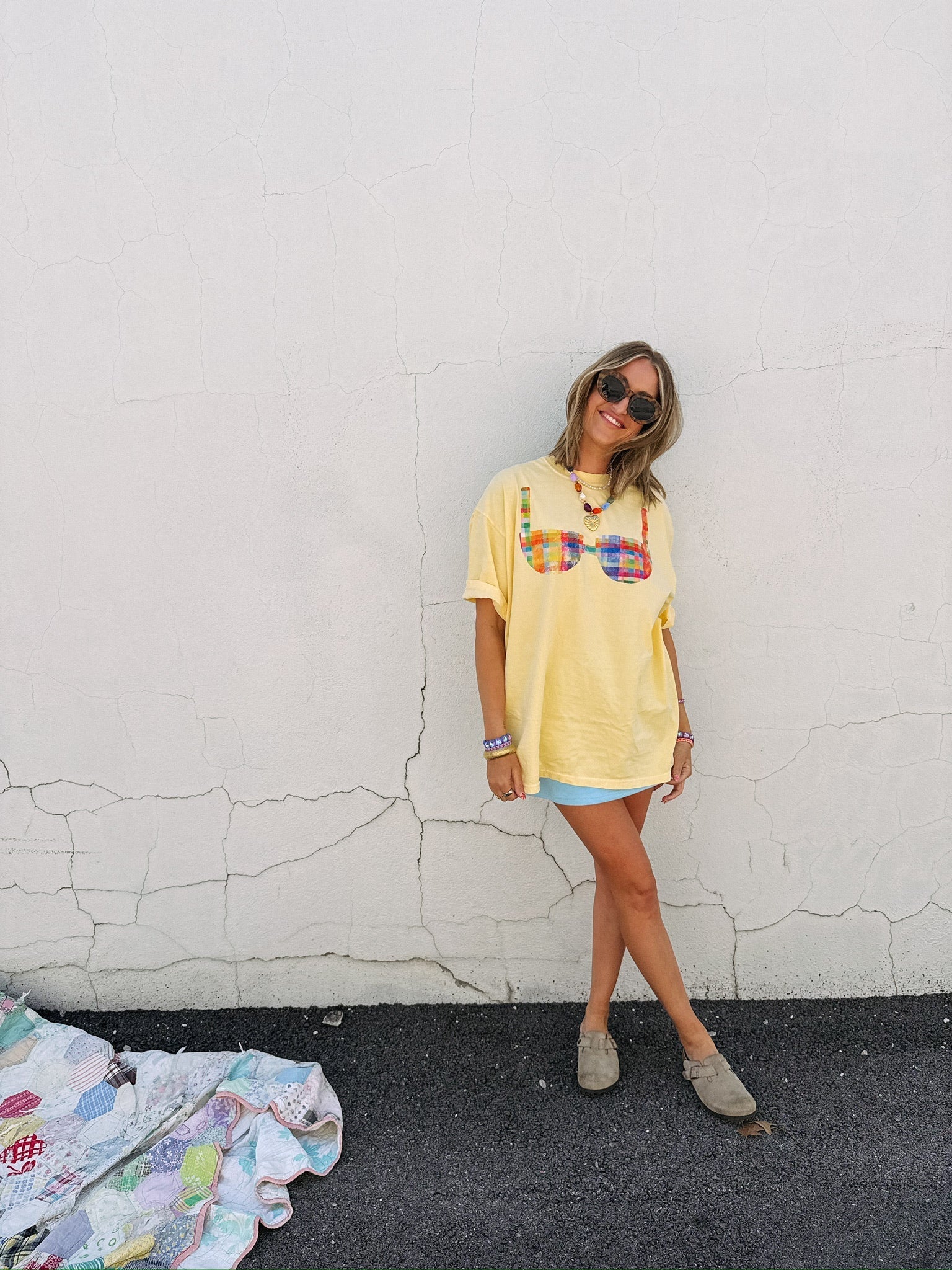 Bikini Graphic Tee - Yellow / Multi