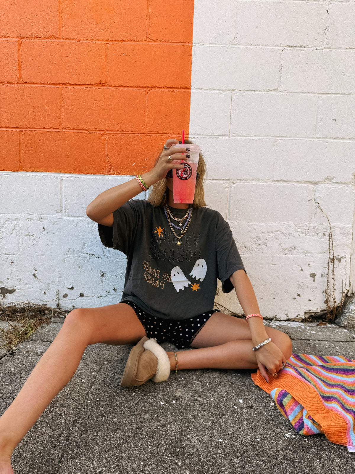 Ghost Season Tee - Charcoal