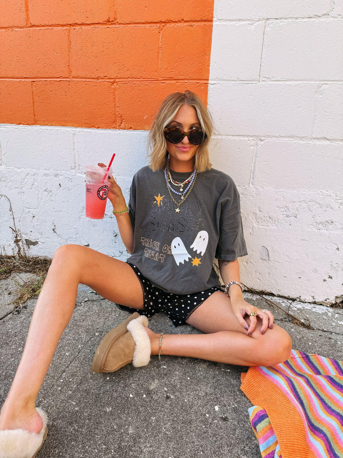 Ghost Season Tee - Charcoal
