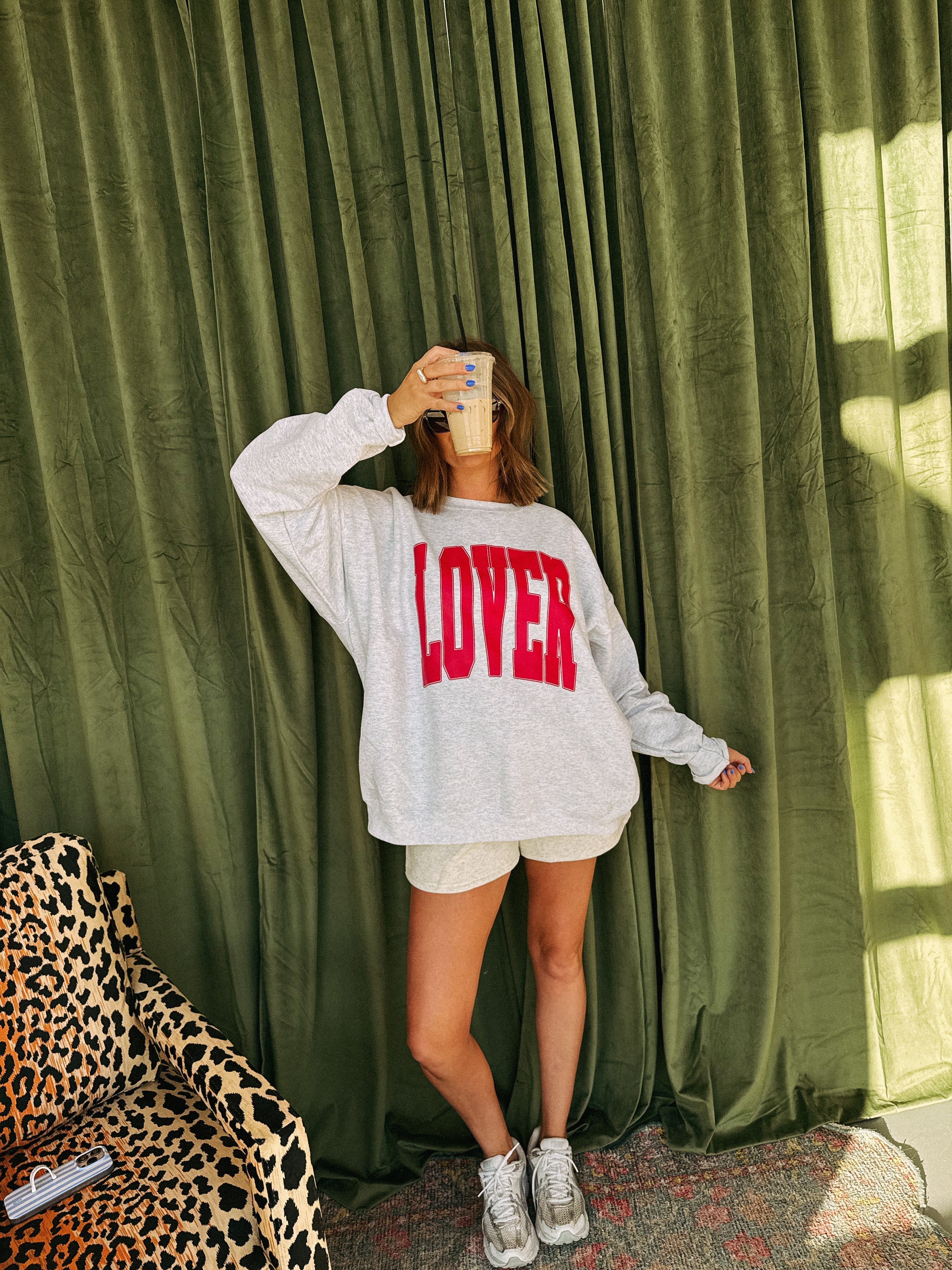 Varsity Lover Sweatshirt - Ash