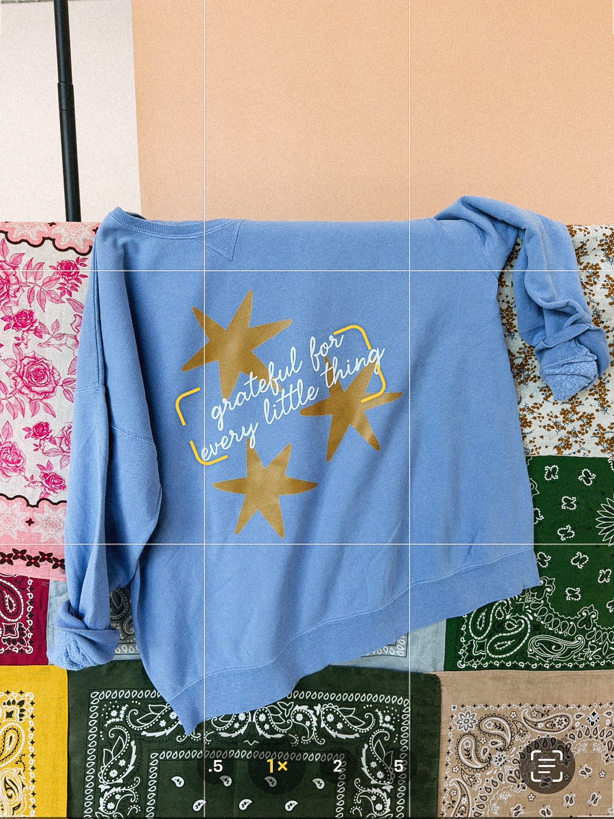 Grateful for Every Little Thing Sweatshirt - Comfort Wash / Denim