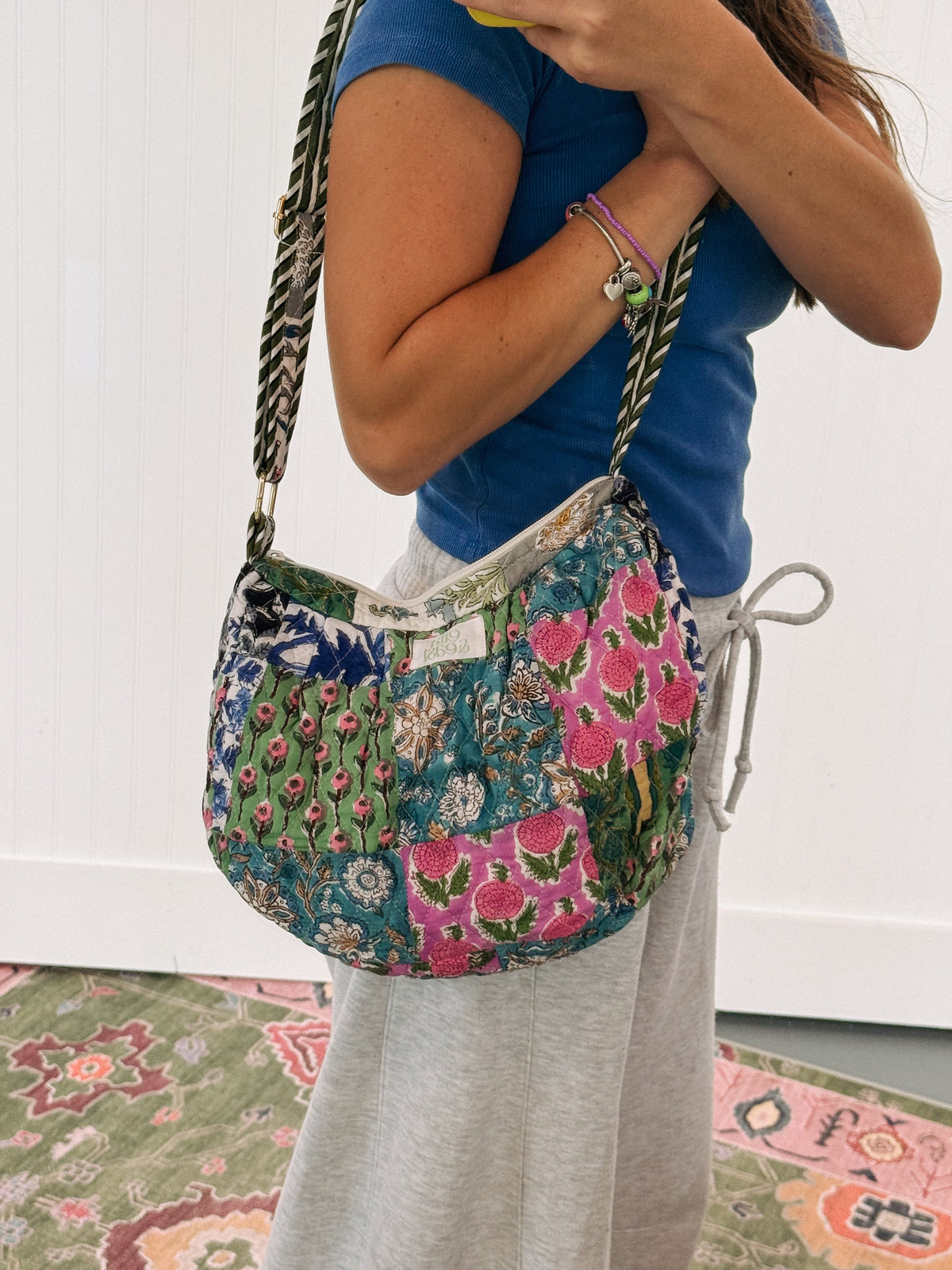 Quilted Crossbody Bag - Huckleberry 2