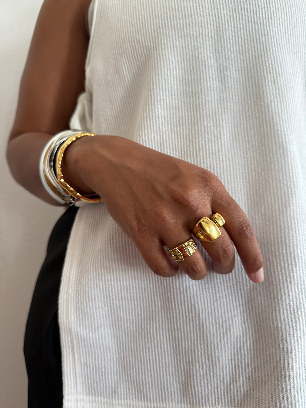 Ruth Crystal Gold Ring