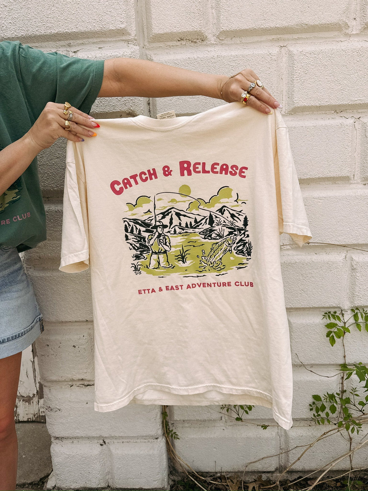 Catch and Release Graphic Tee - Ivory