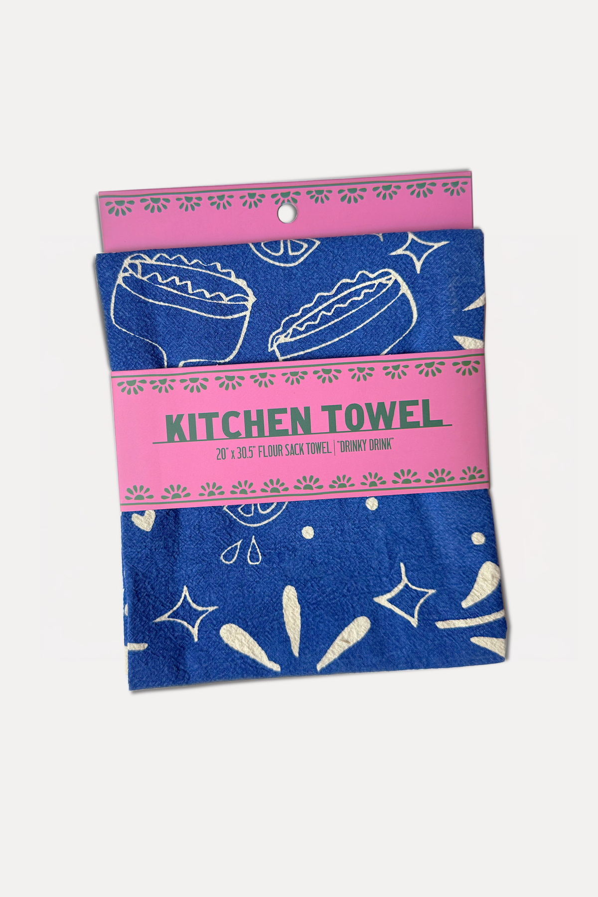 Flour Sack Kitchen Towel - Drinky Drink