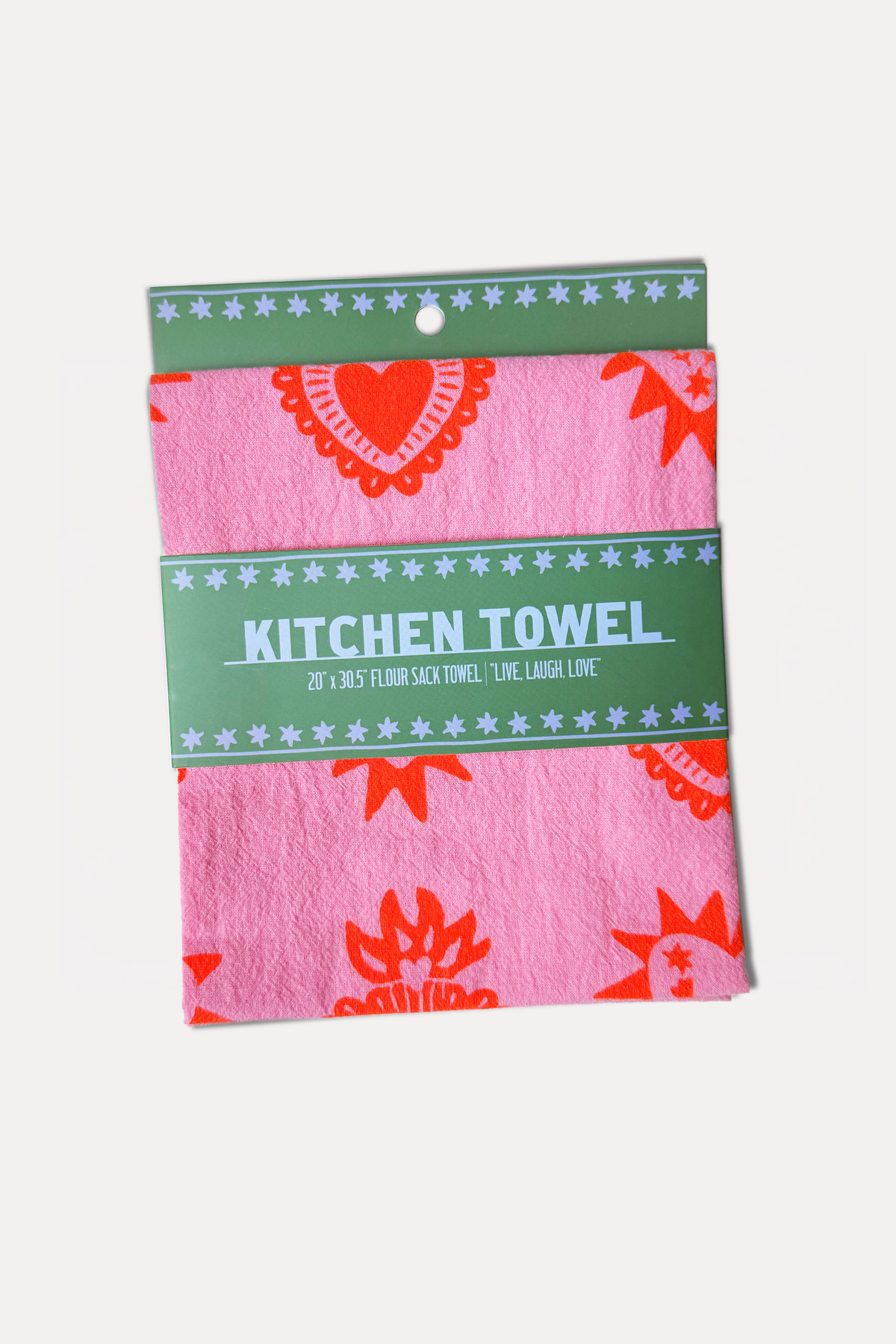 Flour Sack Kitchen Towel - Live, Laugh, Love
