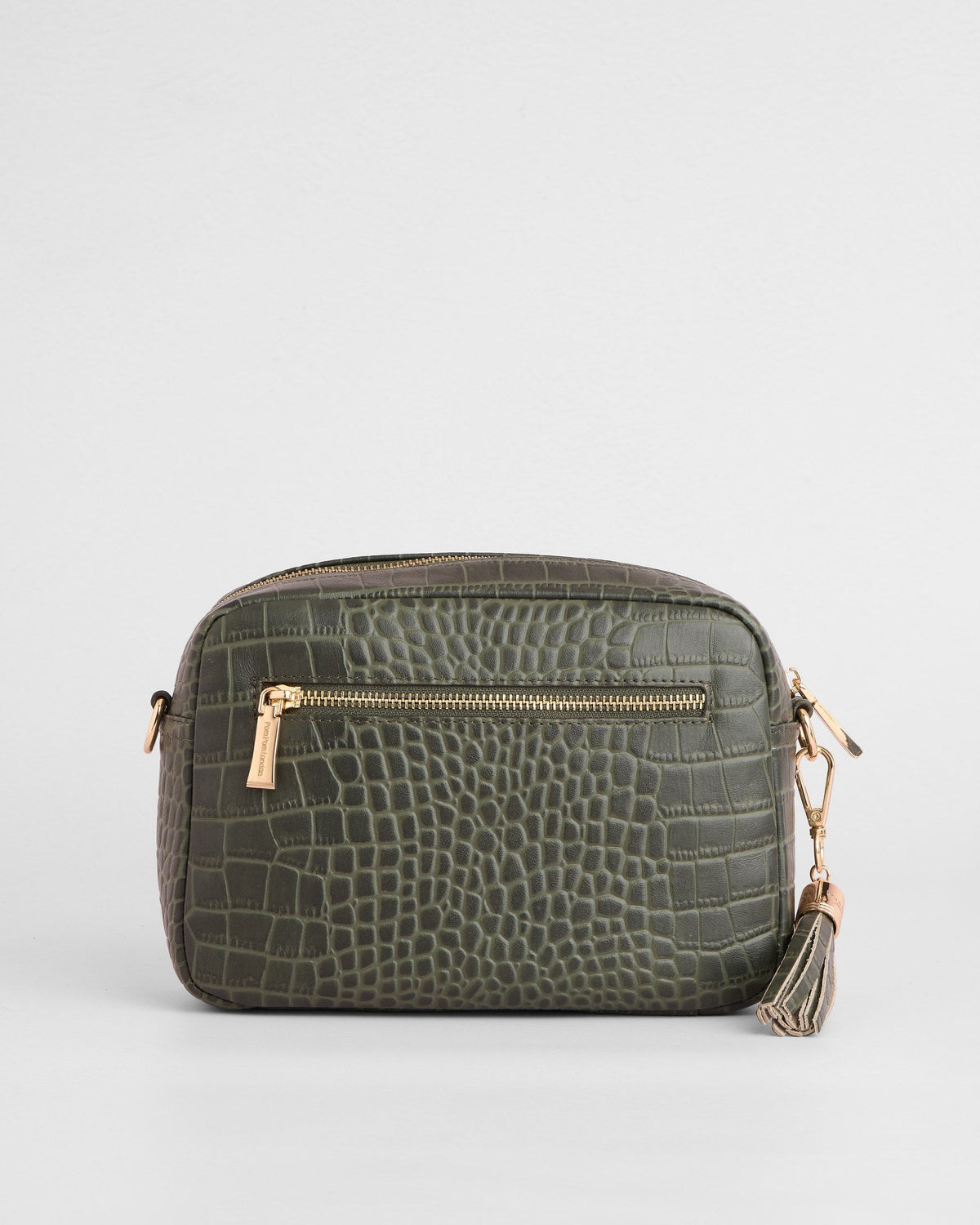 City Crossbody Bag Croc Herb Green