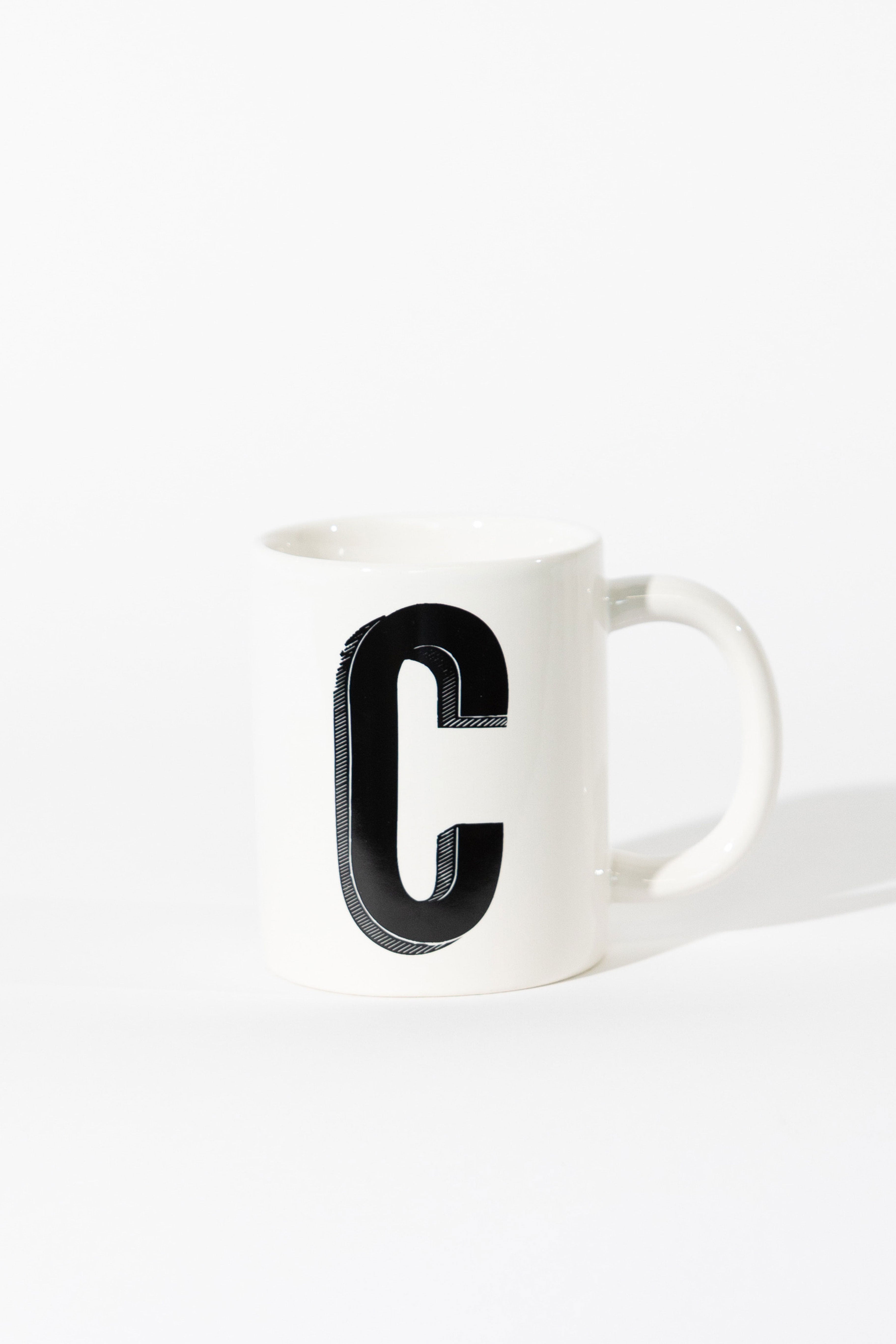 12oz Marquee Monogram Mug - C