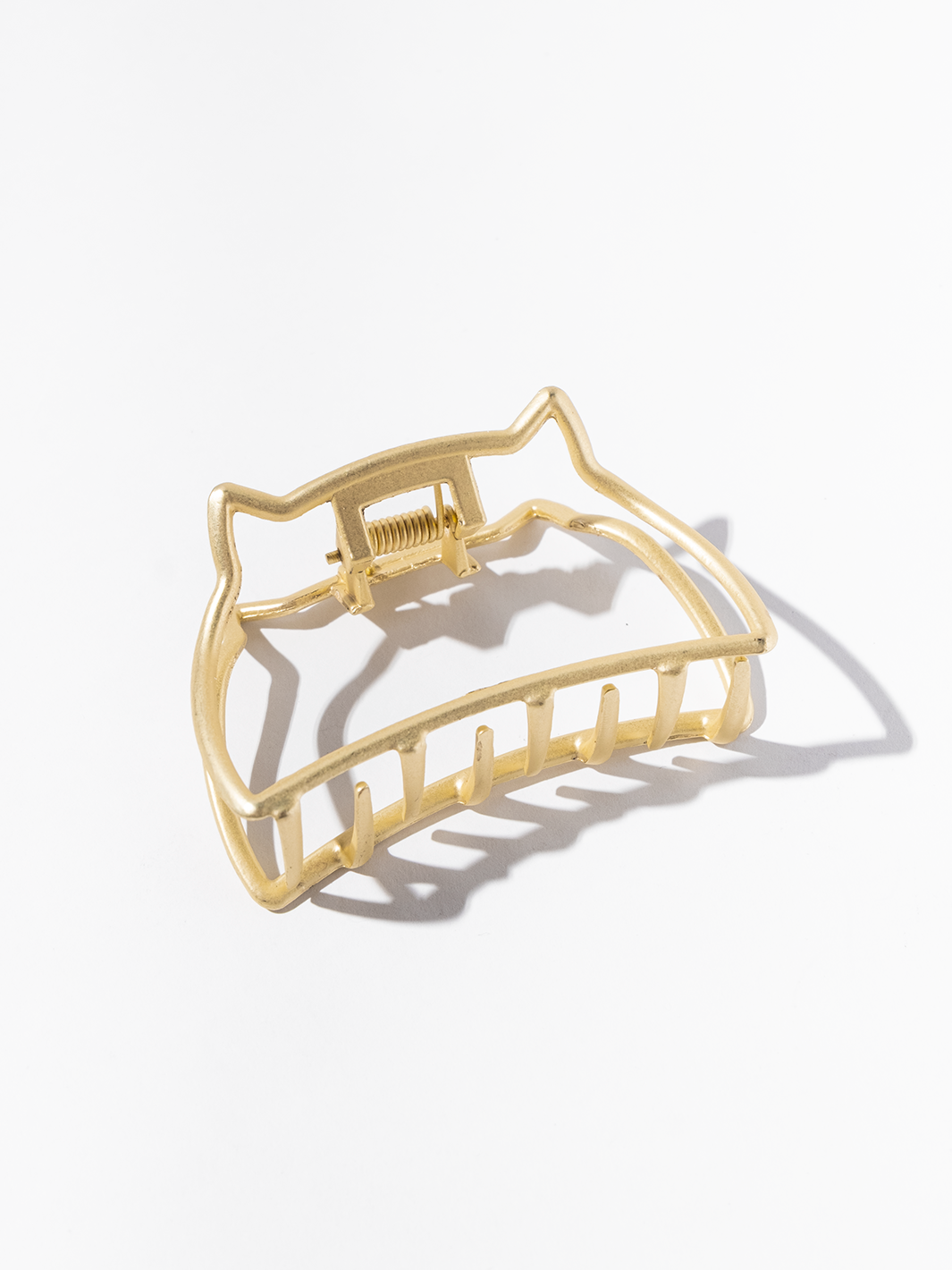 Cat Hair Clip - Matte Gold