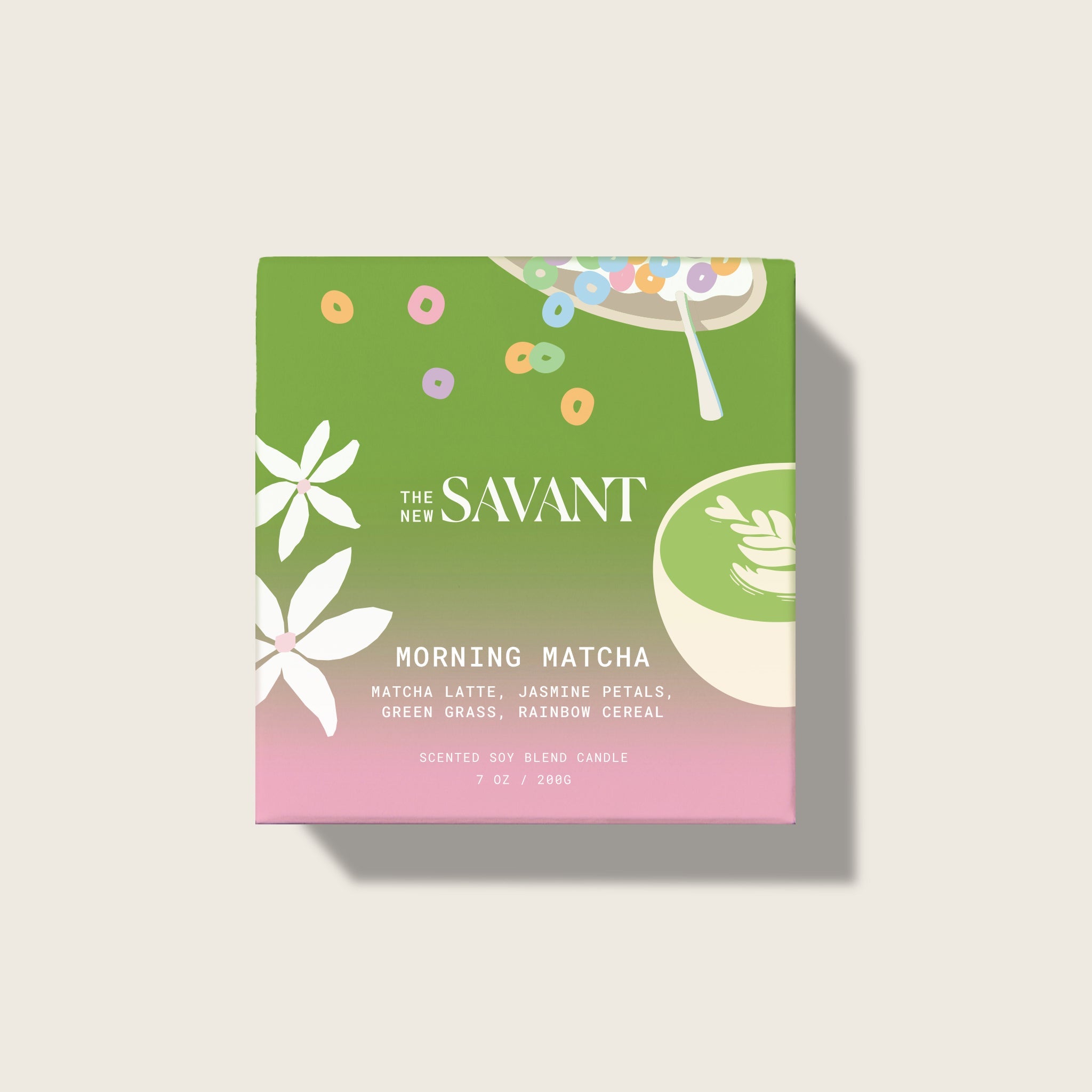 Morning Matcha Candle 7oz box