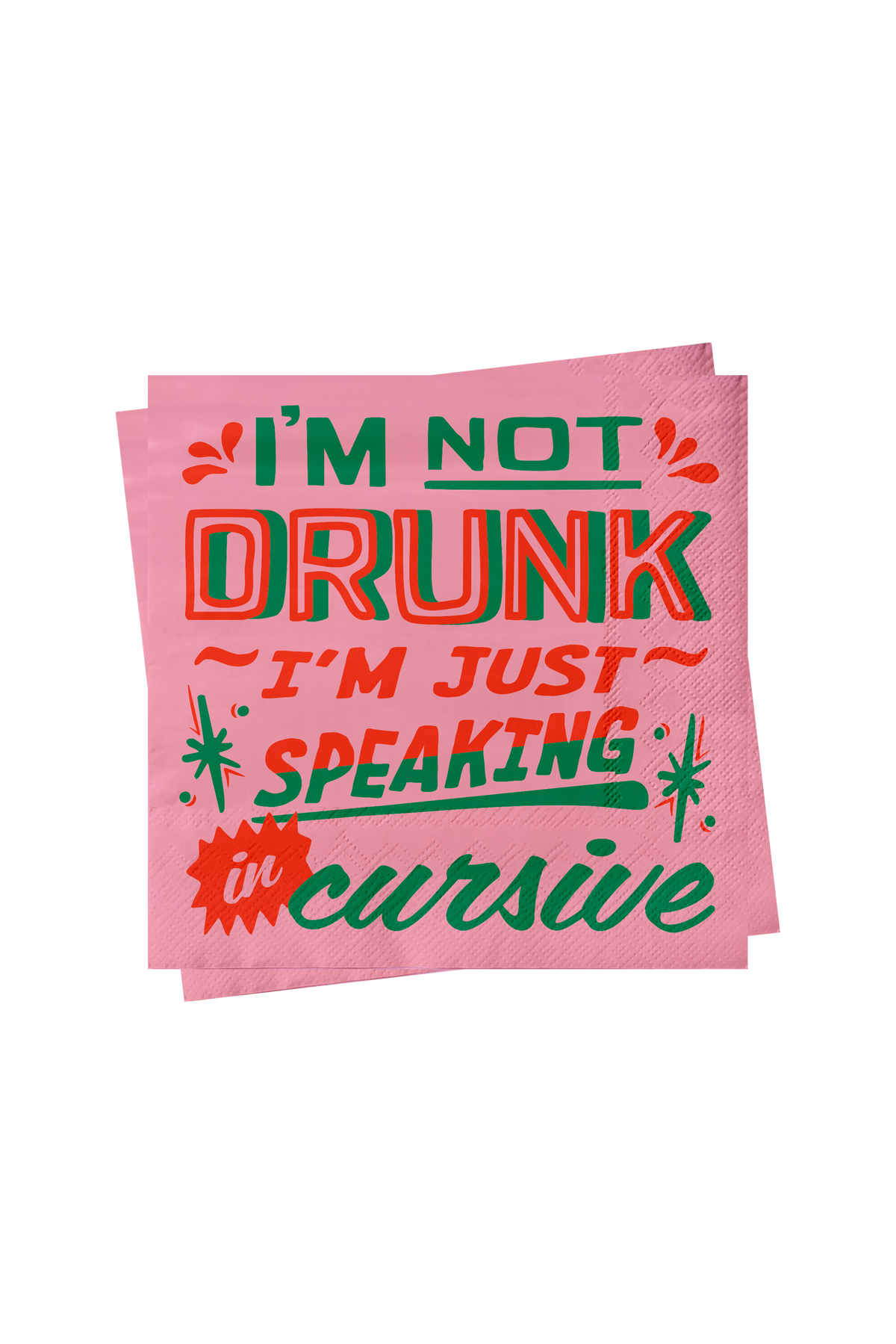 Cocktail Napkins (Set of 25) - Speaking In Cursive