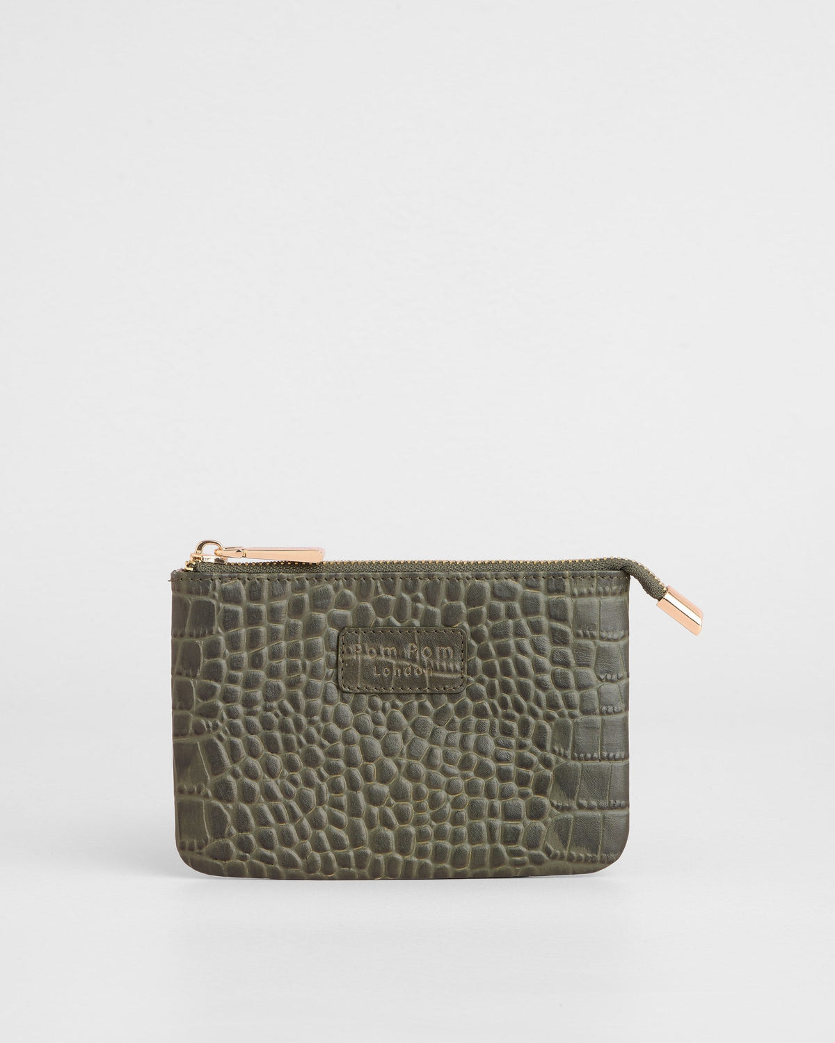 Chelsea Coin Purse Croc Herb Green