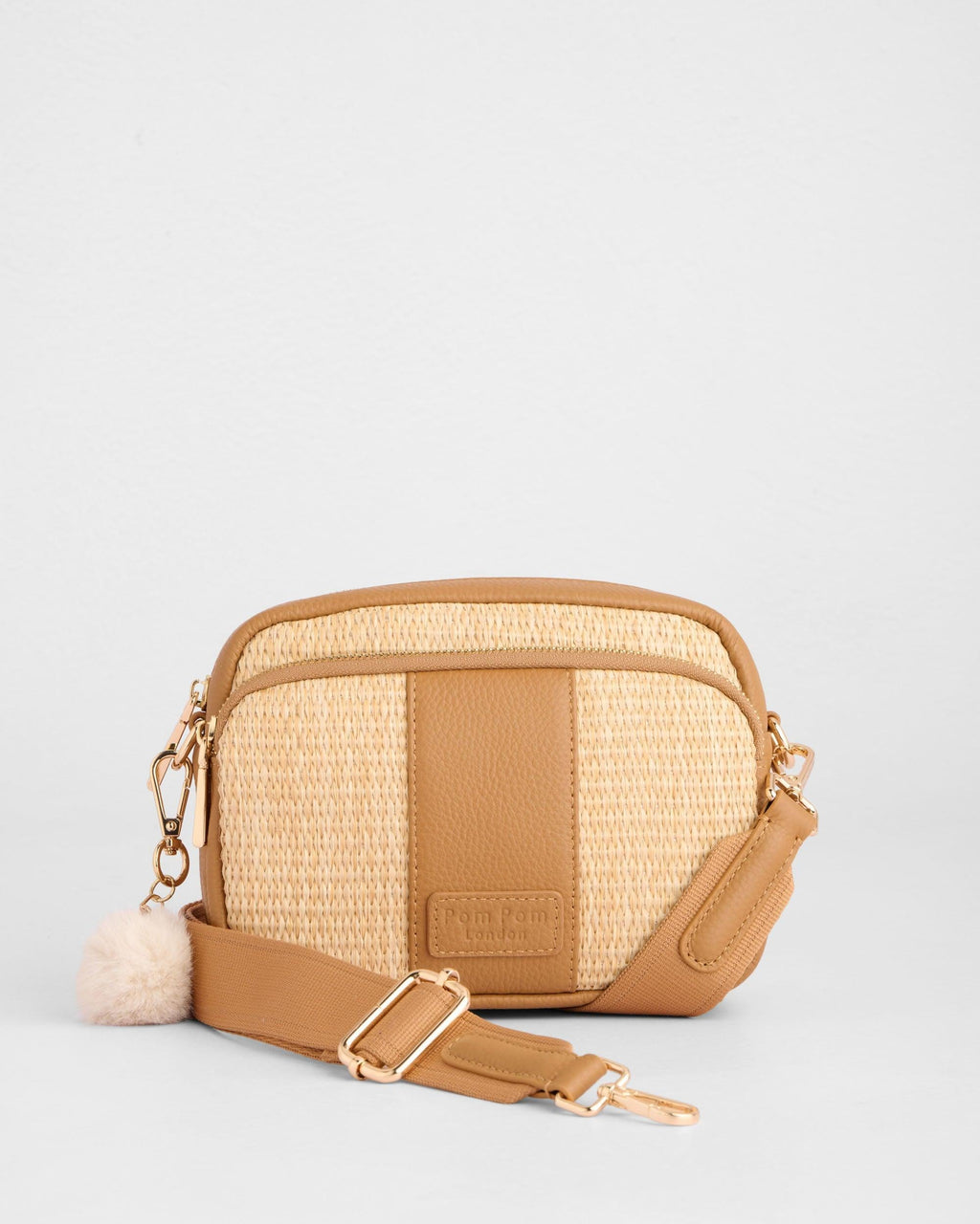 Original Raffia & Leather Bag Maple