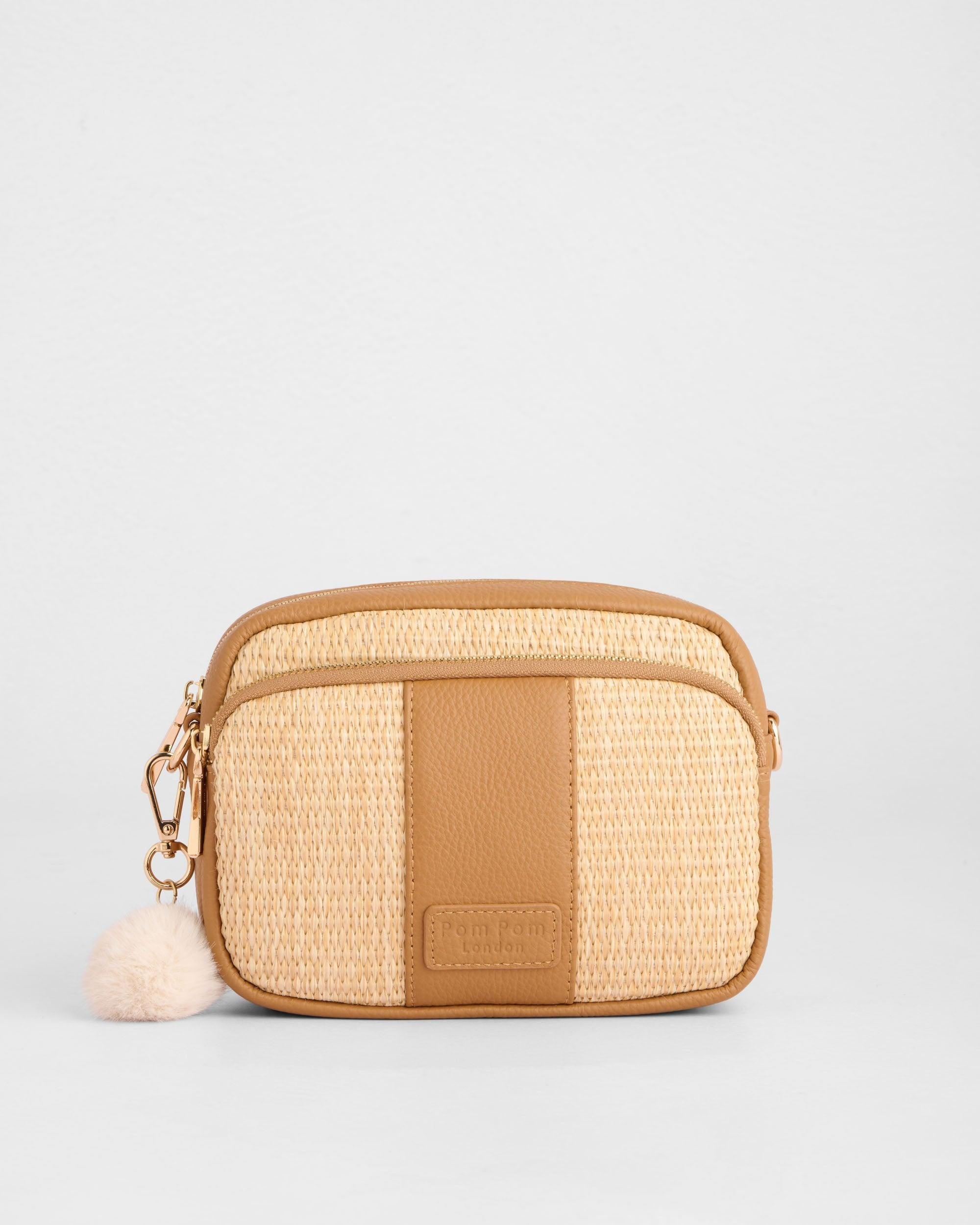 Original Raffia & Leather Bag Maple
