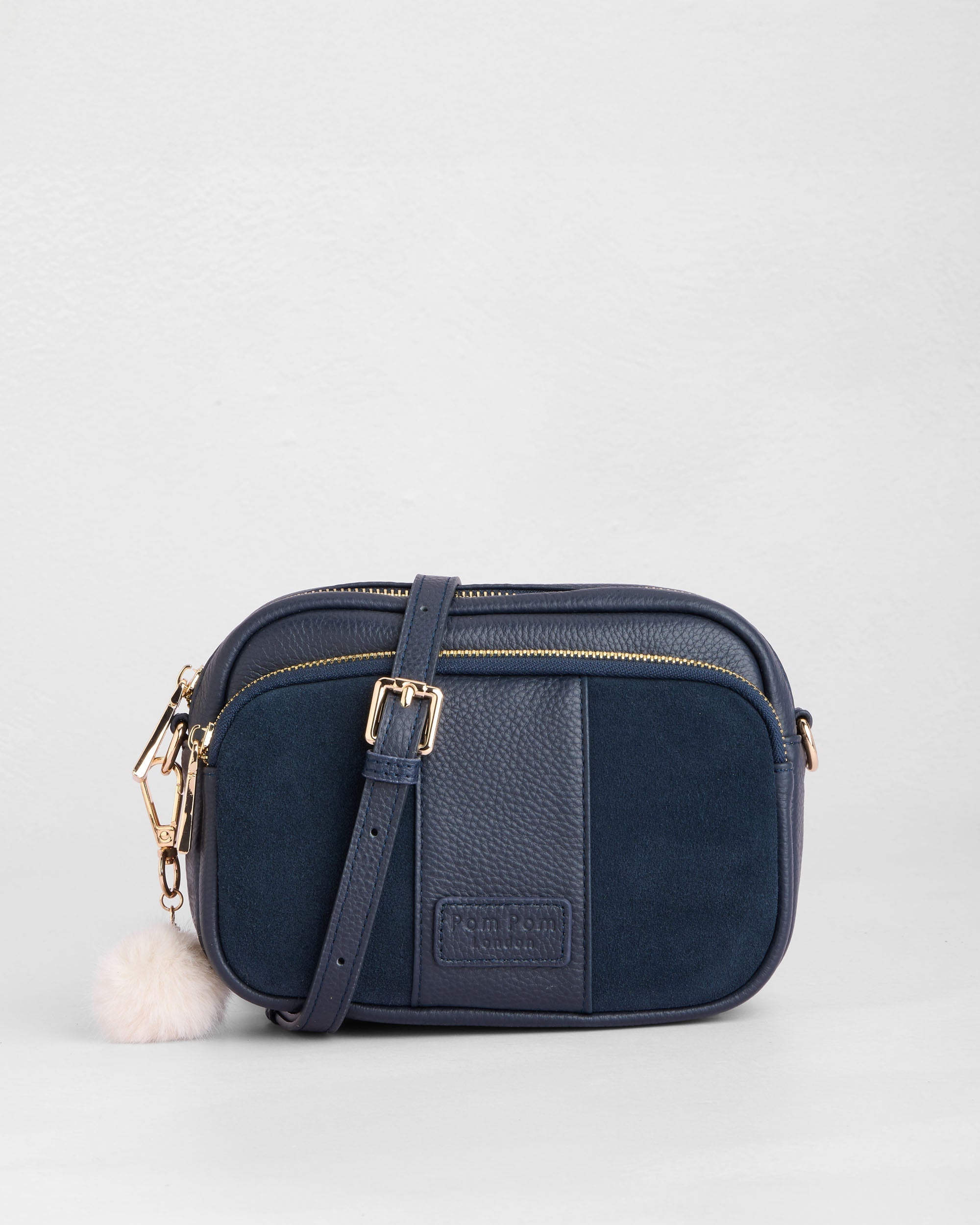 Original Suede & Leather Bag Navy