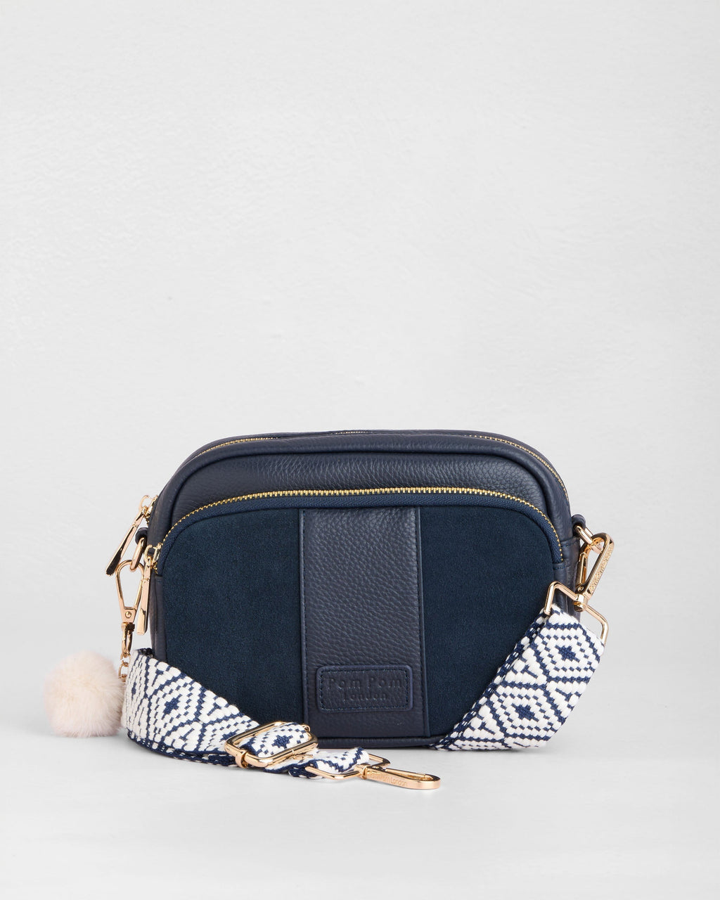 Original Suede & Leather Bag Navy
