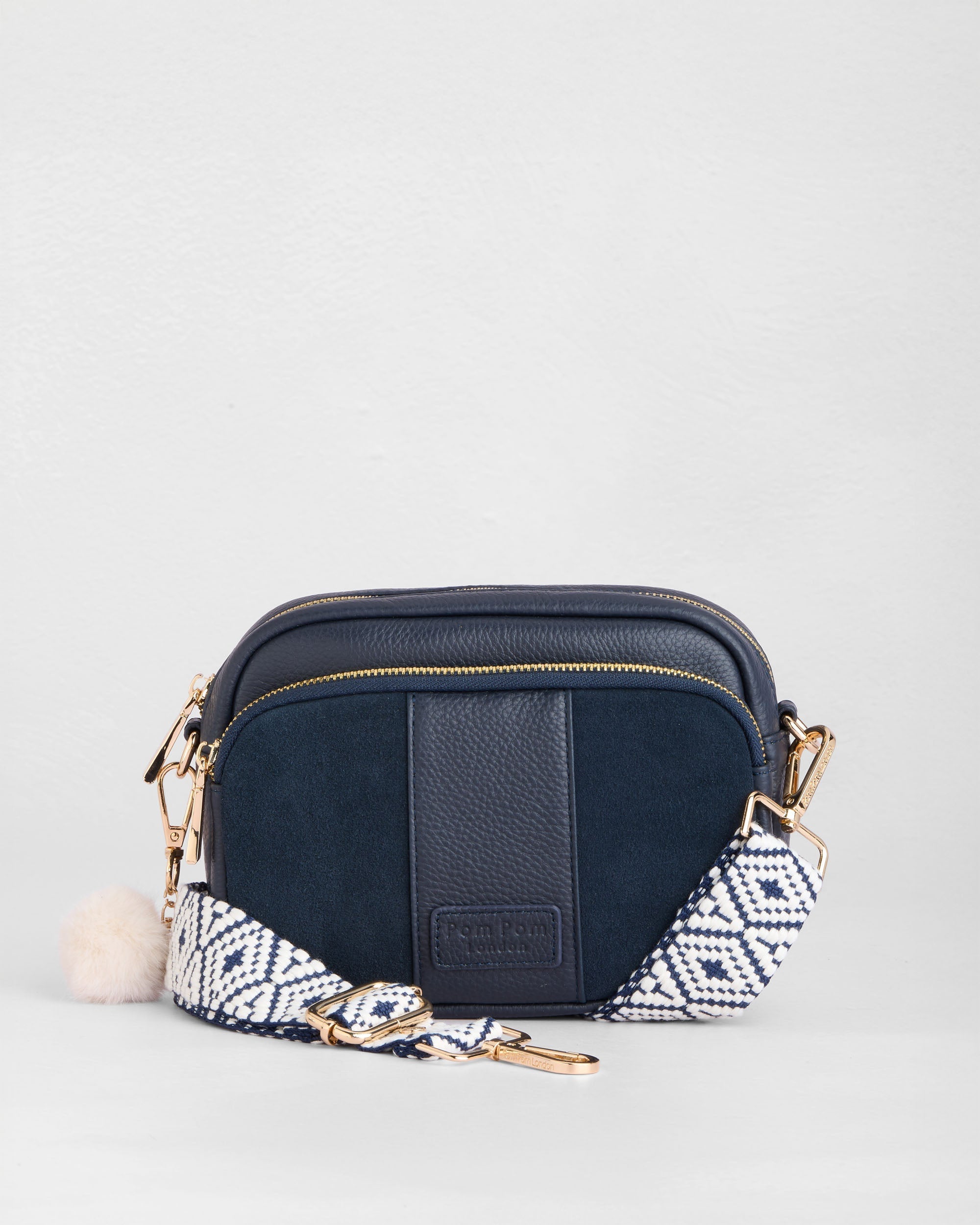 Original Suede & Leather Bag Navy