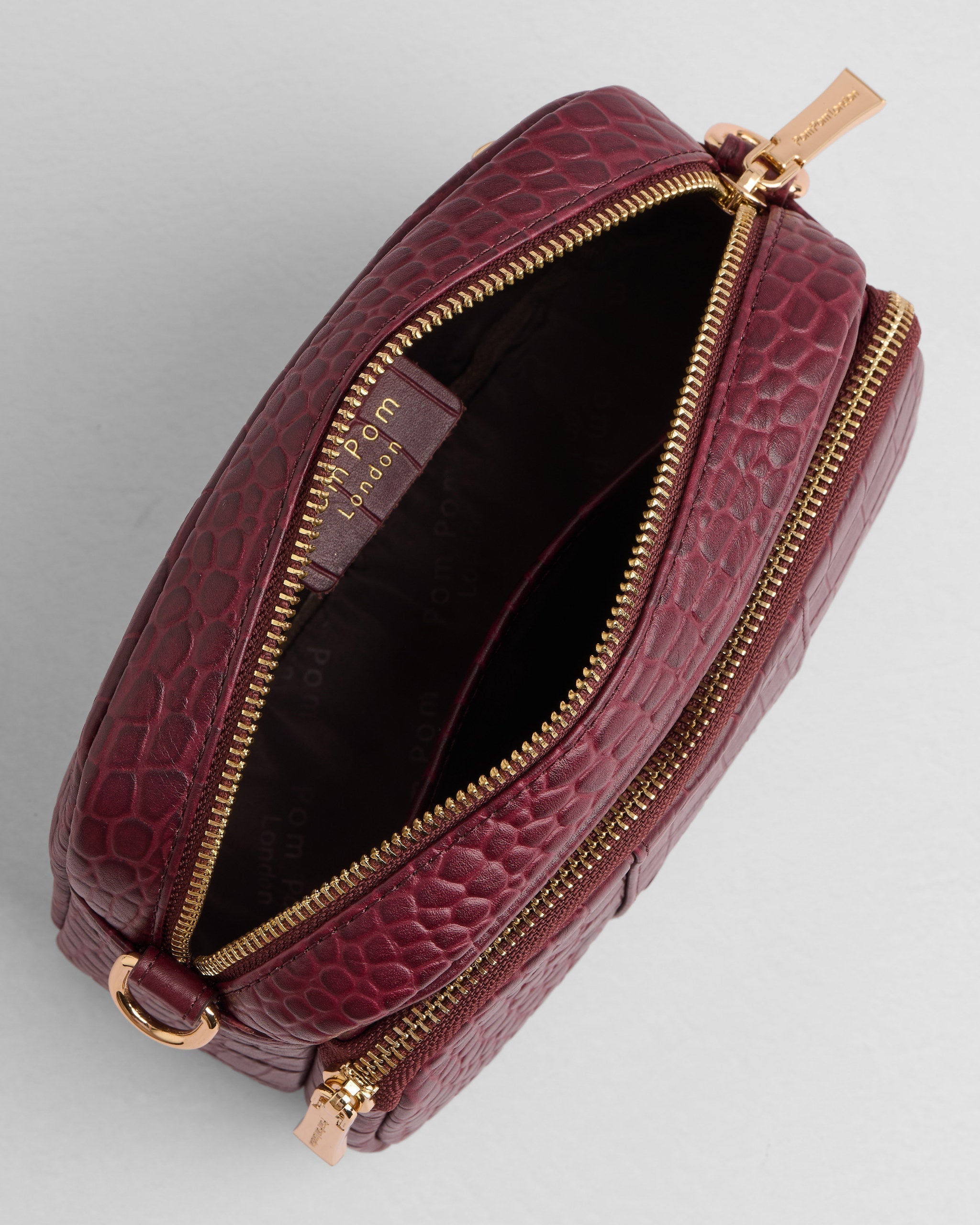 Original Bag Croc Red Mahogany & Accessories
