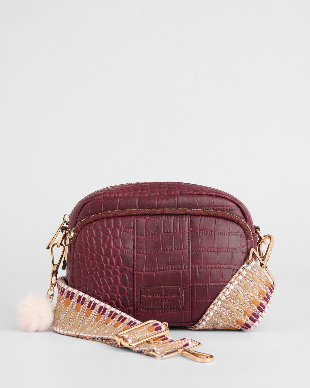 Original Bag Croc Red Mahogany & Accessories