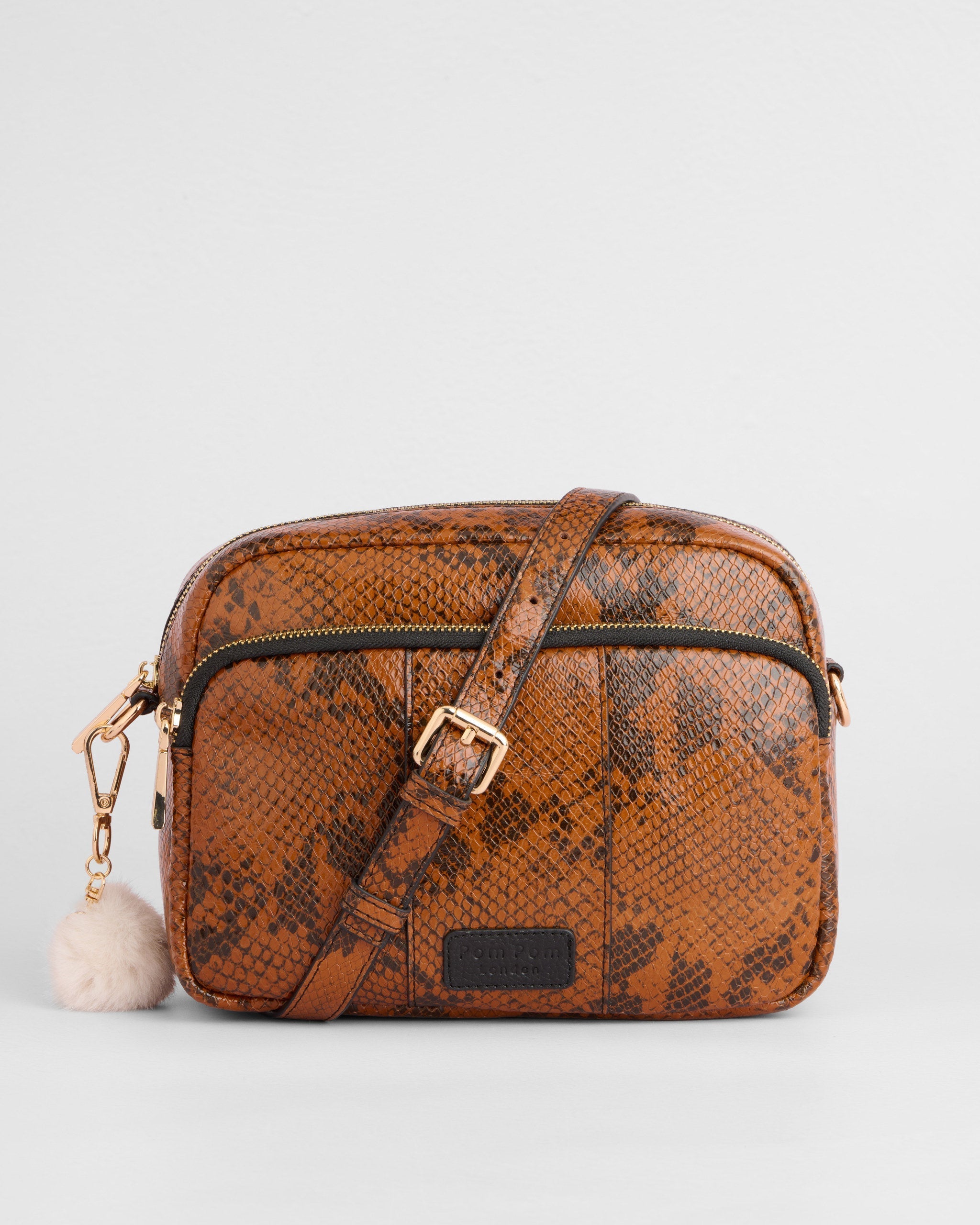Original Plus Bag Snake Effect Brown & Accessories