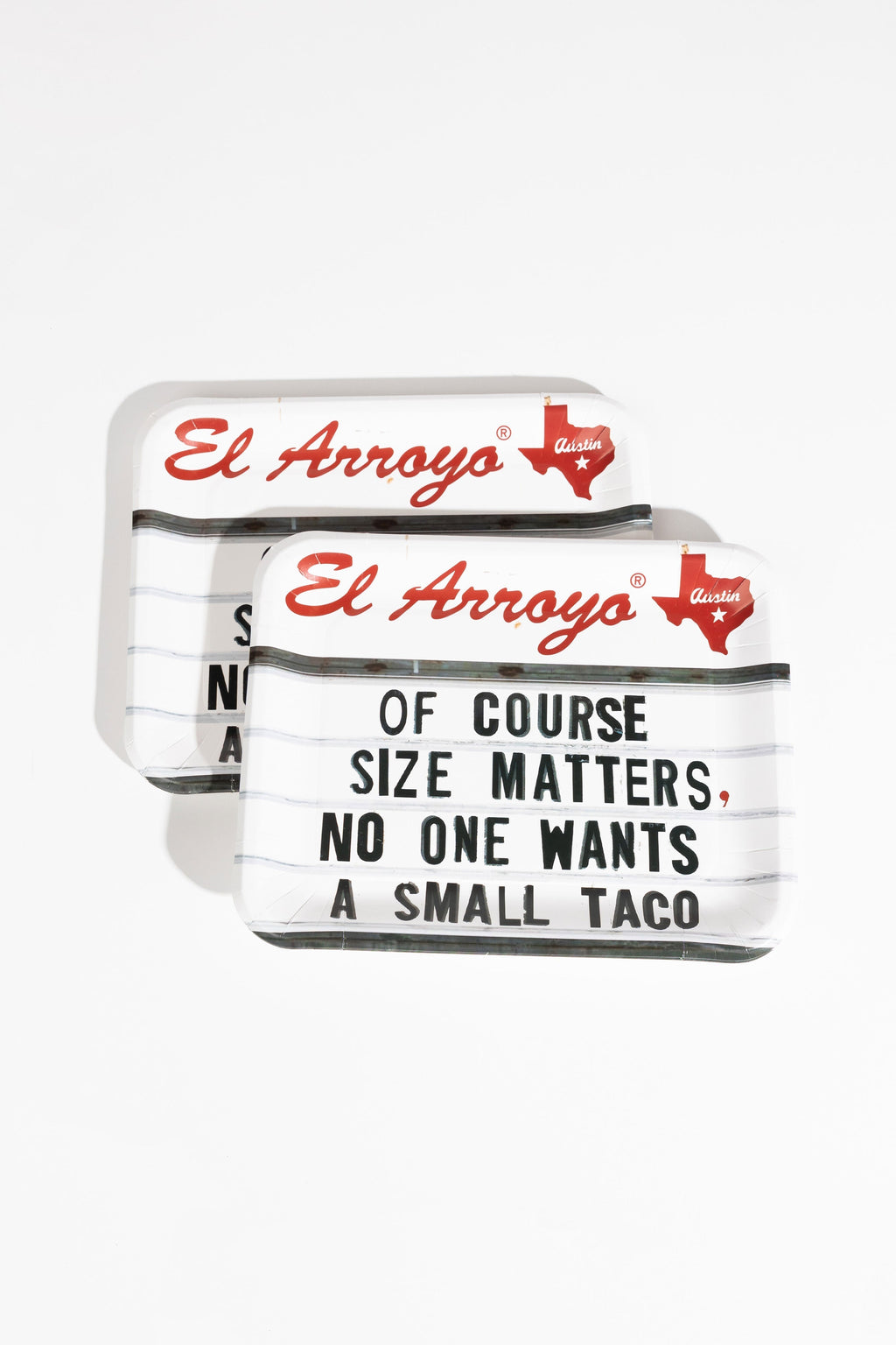 Party Plates (Pack of 12) - Size Matters