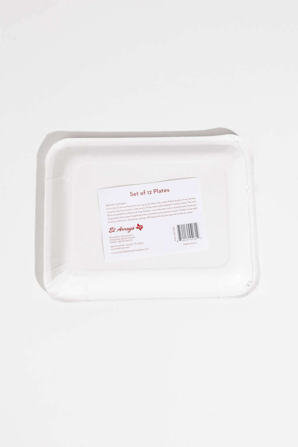 Party Plates (Pack of 12) - Size Matters